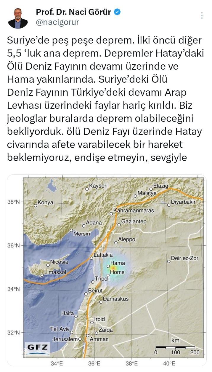 Deprem uzmanı Naci Görür’den 