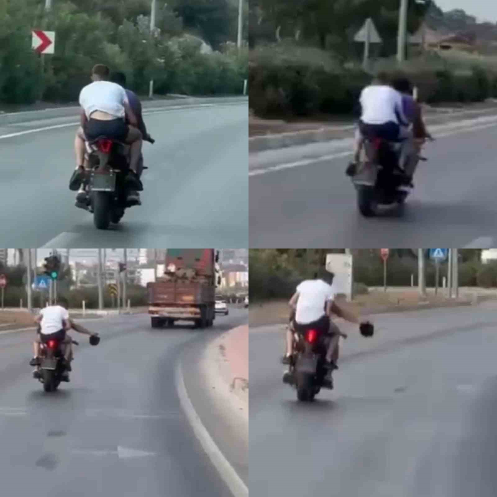 Kapkaç yapıp motosikletle kaçarken görüntülenen 2 şüpheli yakalandı
