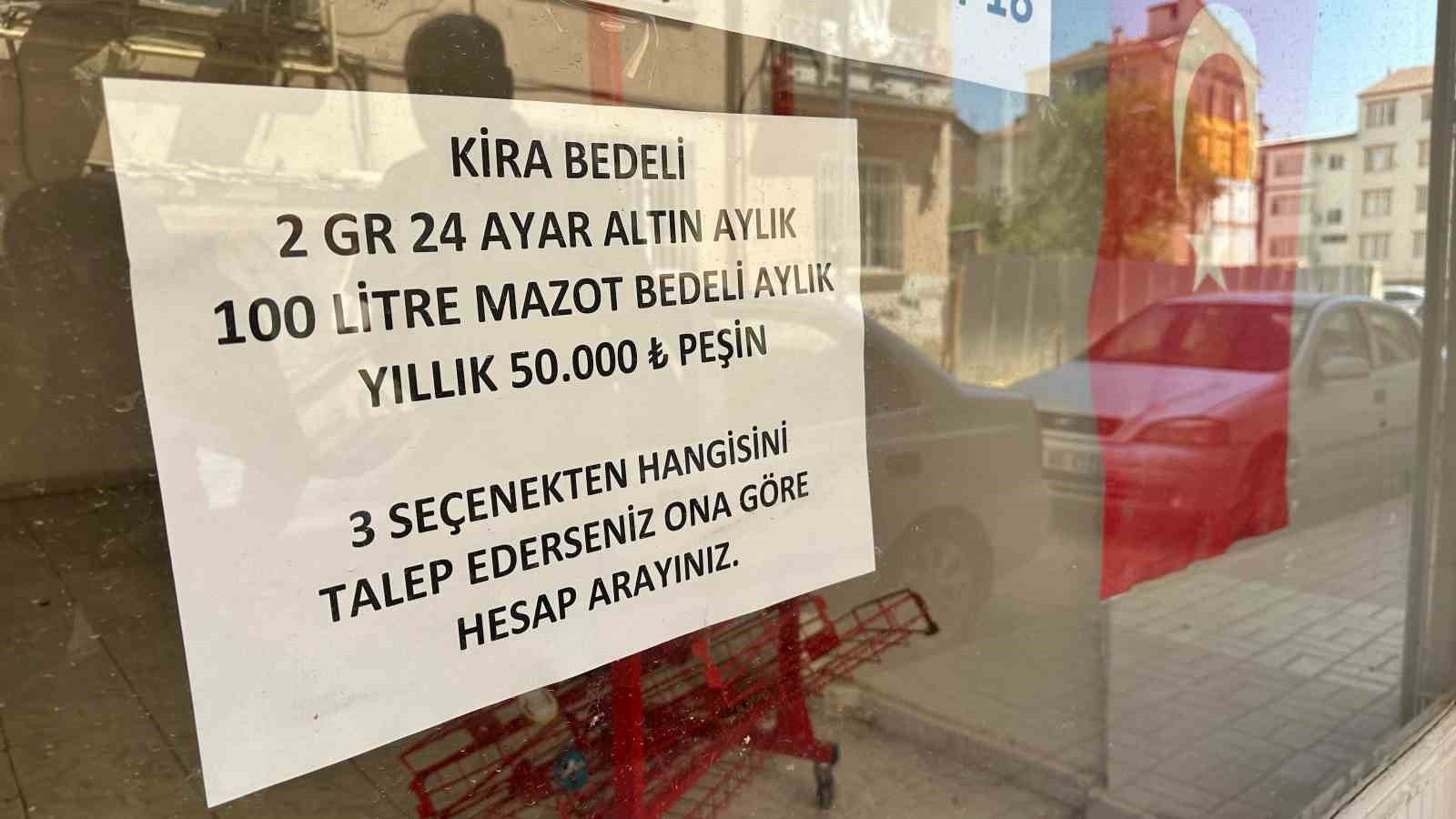 Böyle ’kiralık’ ilanı görülmedi: Kirayı 400 ekmekten 100 litre mazota çekti
