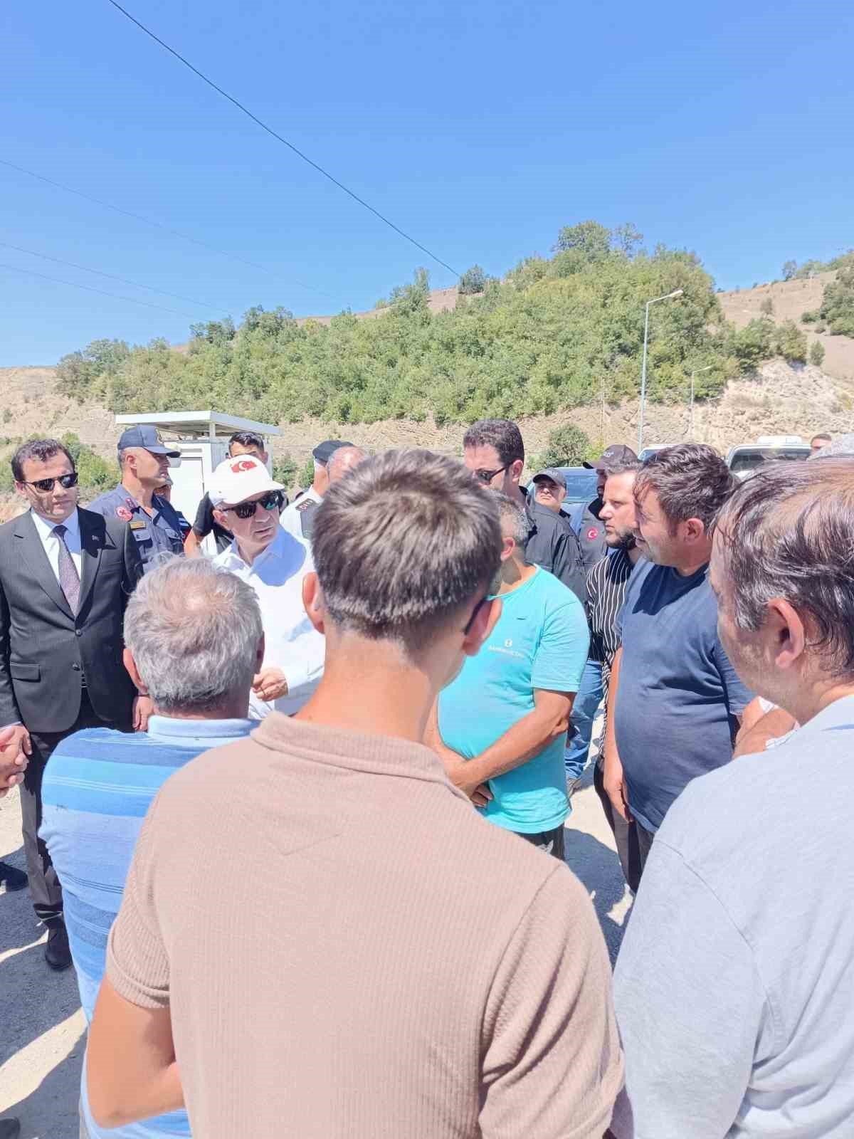 Amasya’da HES’te heyelan
