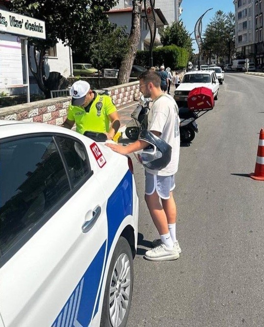 Vize’de eş zamanlı trafik denetimi
