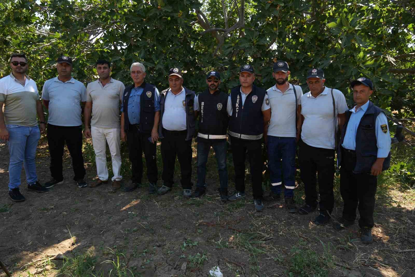 Aracı bekçilerin üzerine süren incir hırsızları tutuklandı
