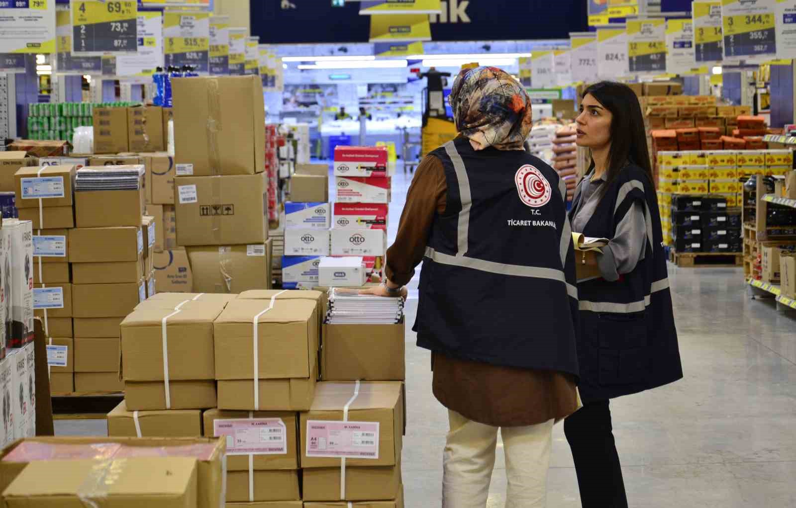 Mersin’de yeni eğitim öğretim yılı öncesi kırtasiyede fahiş fiyat denetimi yapıldı
