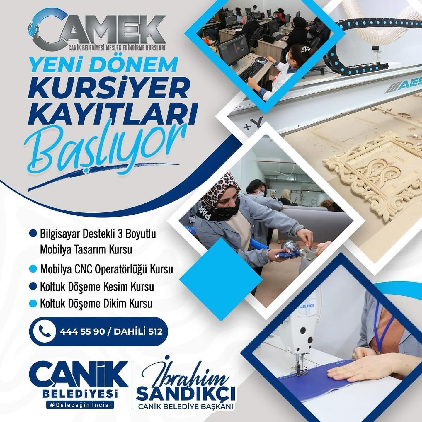 CAMEK’te kursiyer kayıtları başladı
