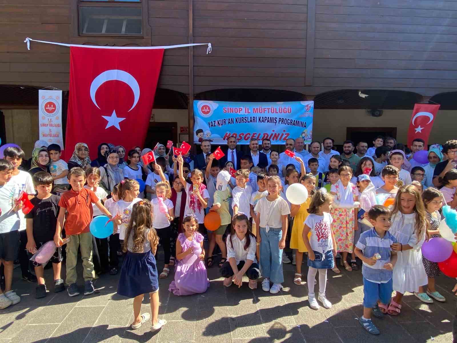 Sinop’ta Yaz Kur’an Kurslarına 9 bin 603 öğrenci katıldı
