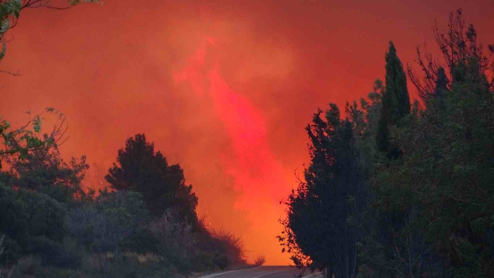 Çanakkale’deki orman yangını devam ediyor
