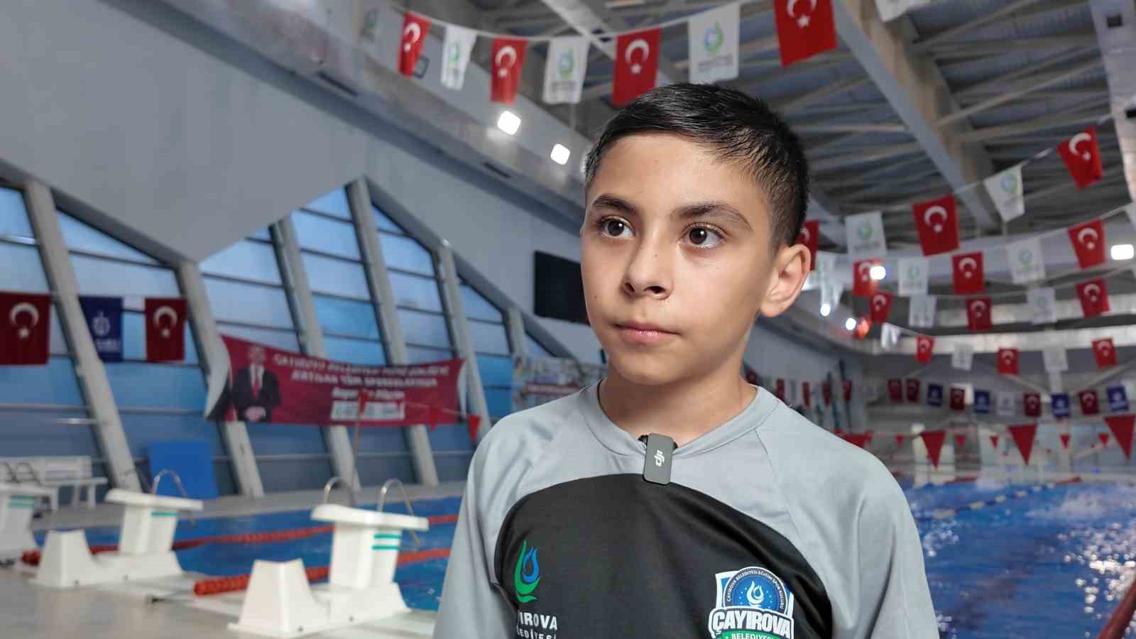 Çayırovalı minik yüzücülerin hedefleri olimpiyat
