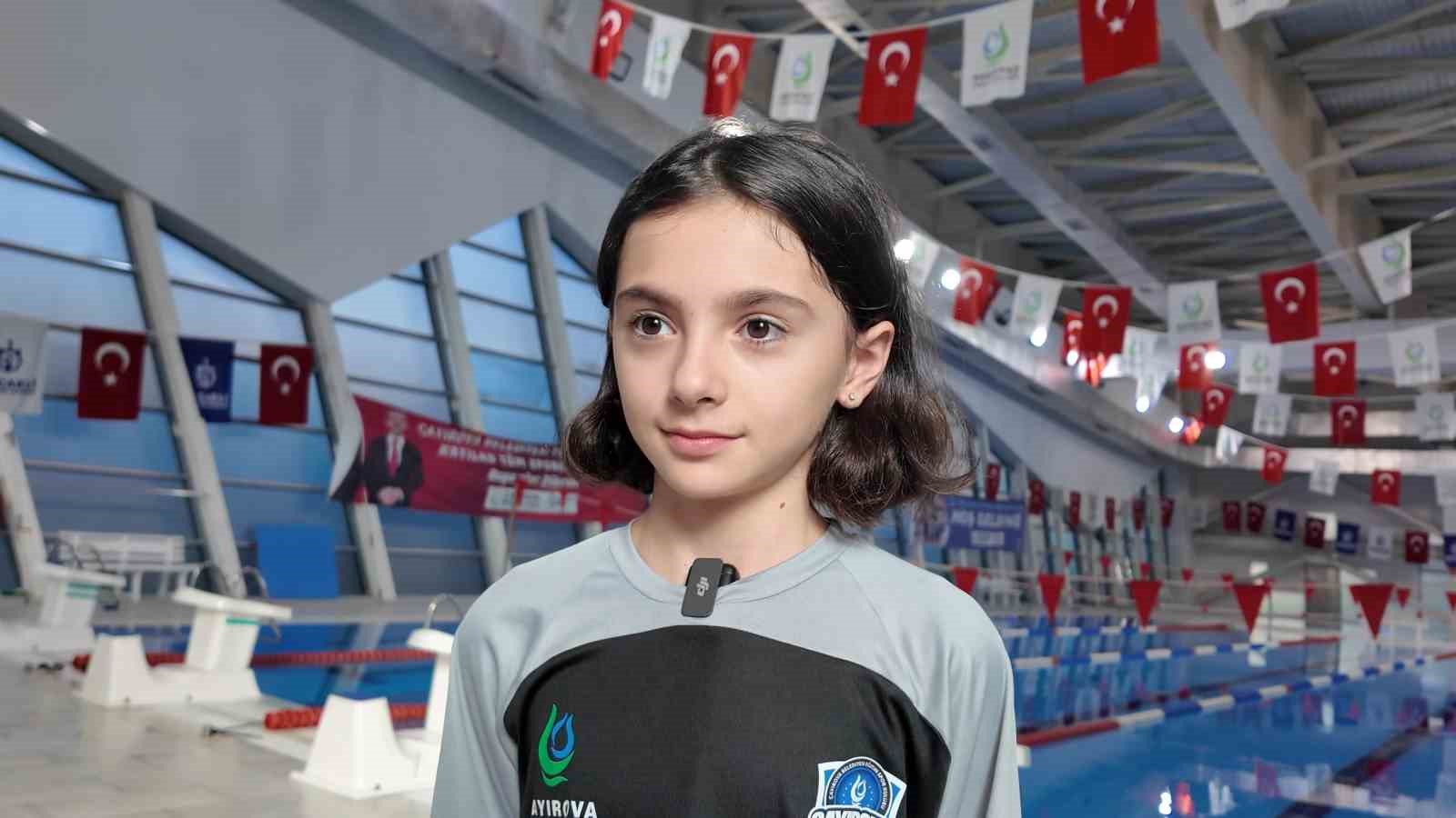 Çayırovalı minik yüzücülerin hedefleri olimpiyat
