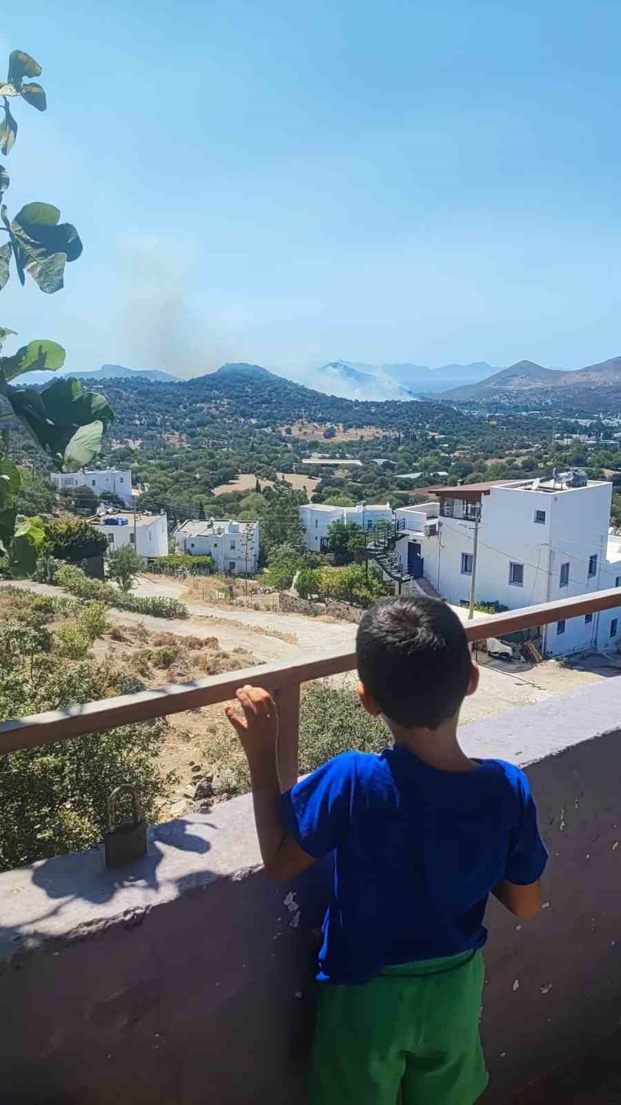 Bodrum’da makilik alanda yangın
