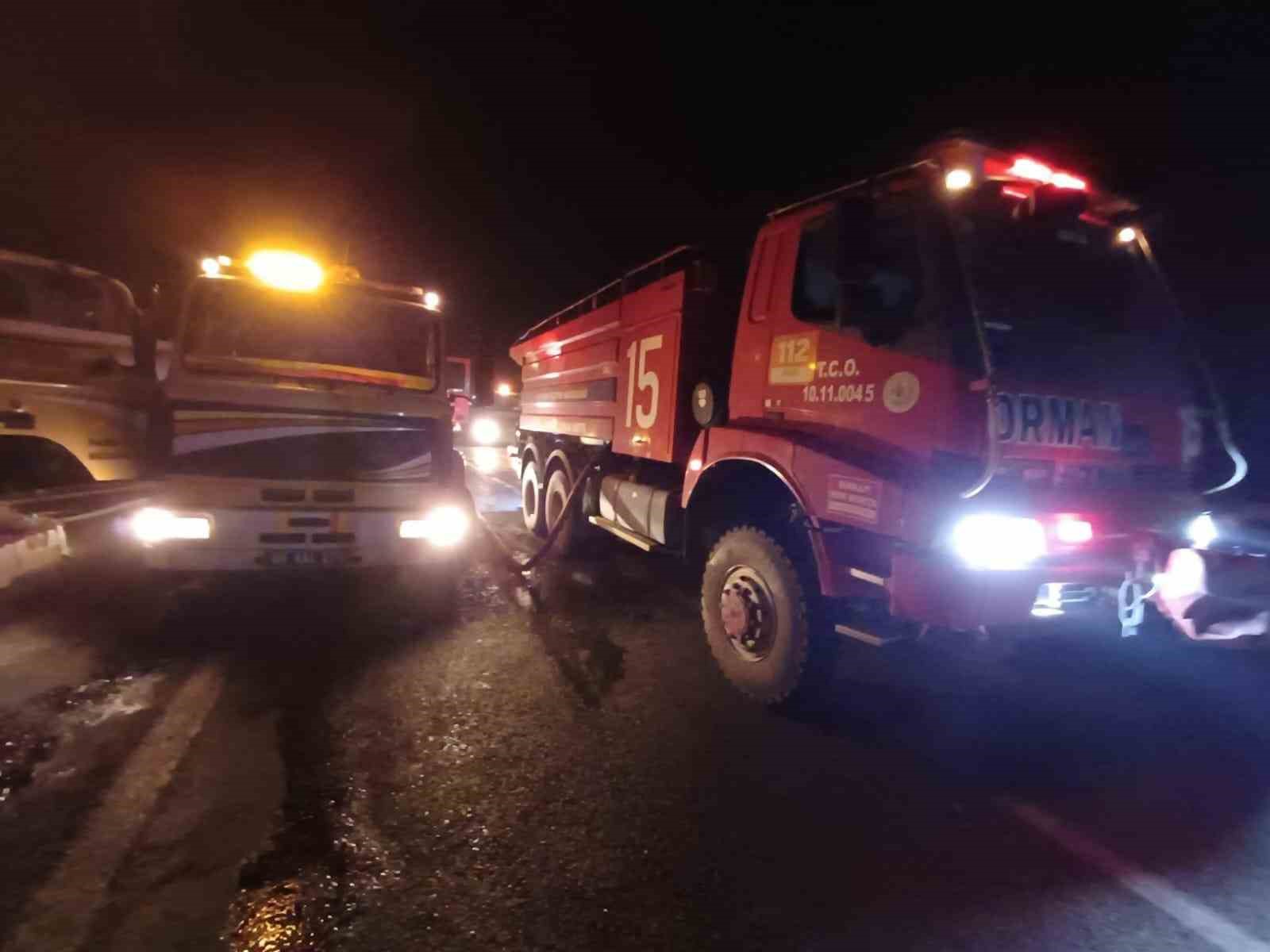 Nazilli Belediyesi’nden Bozdoğan’daki yangına destek
