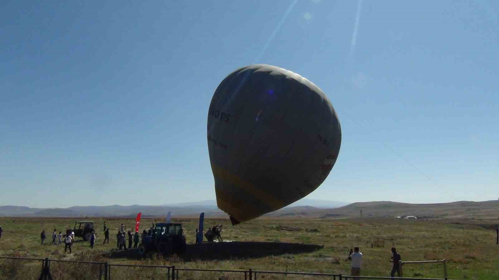 Tarihi Ani Ören Yeri’nde ilk kez balon uçuruldu
