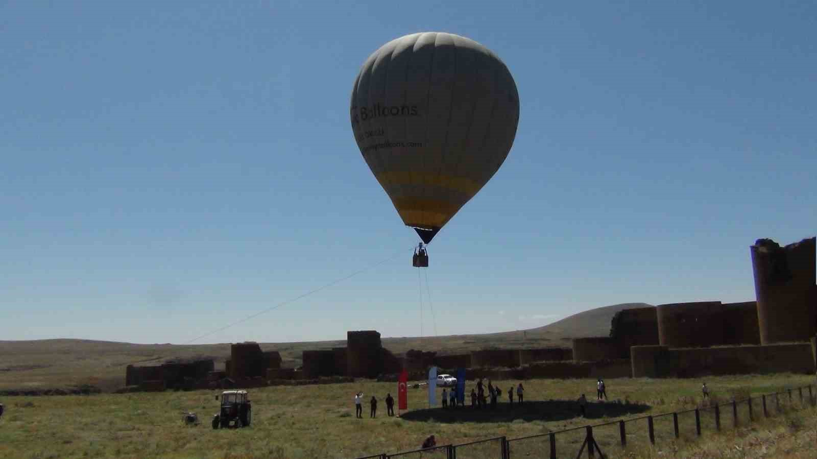 Tarihi Ani Ören Yeri’nde ilk kez balon uçuruldu
