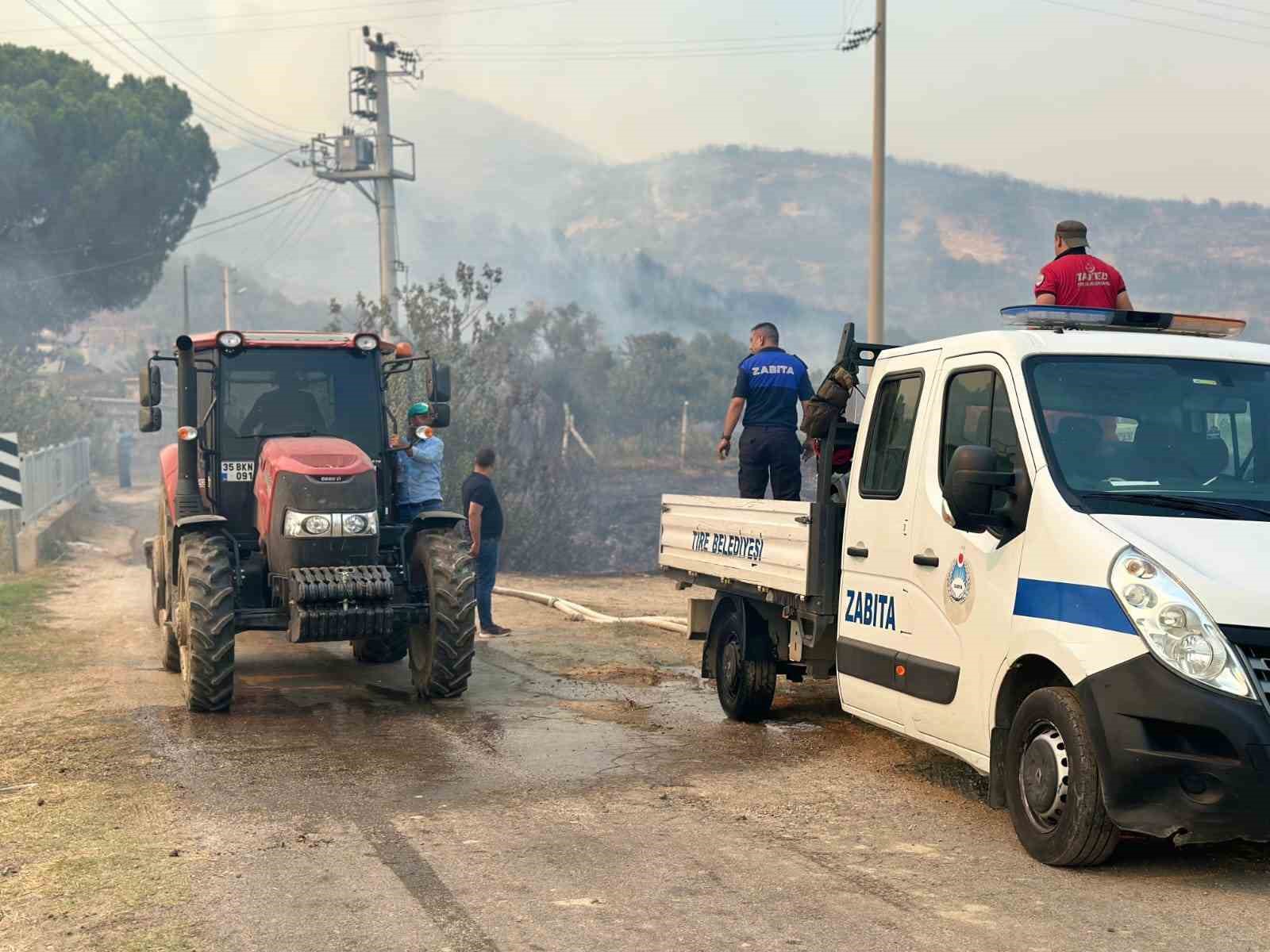 Tire ve Bayındır’da orman yangınları sürüyor
