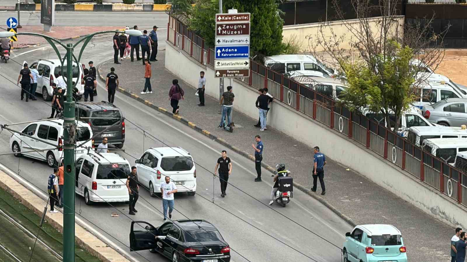 Gaziantep’te trafikte çıkan kavgaya polis müdahale etti
