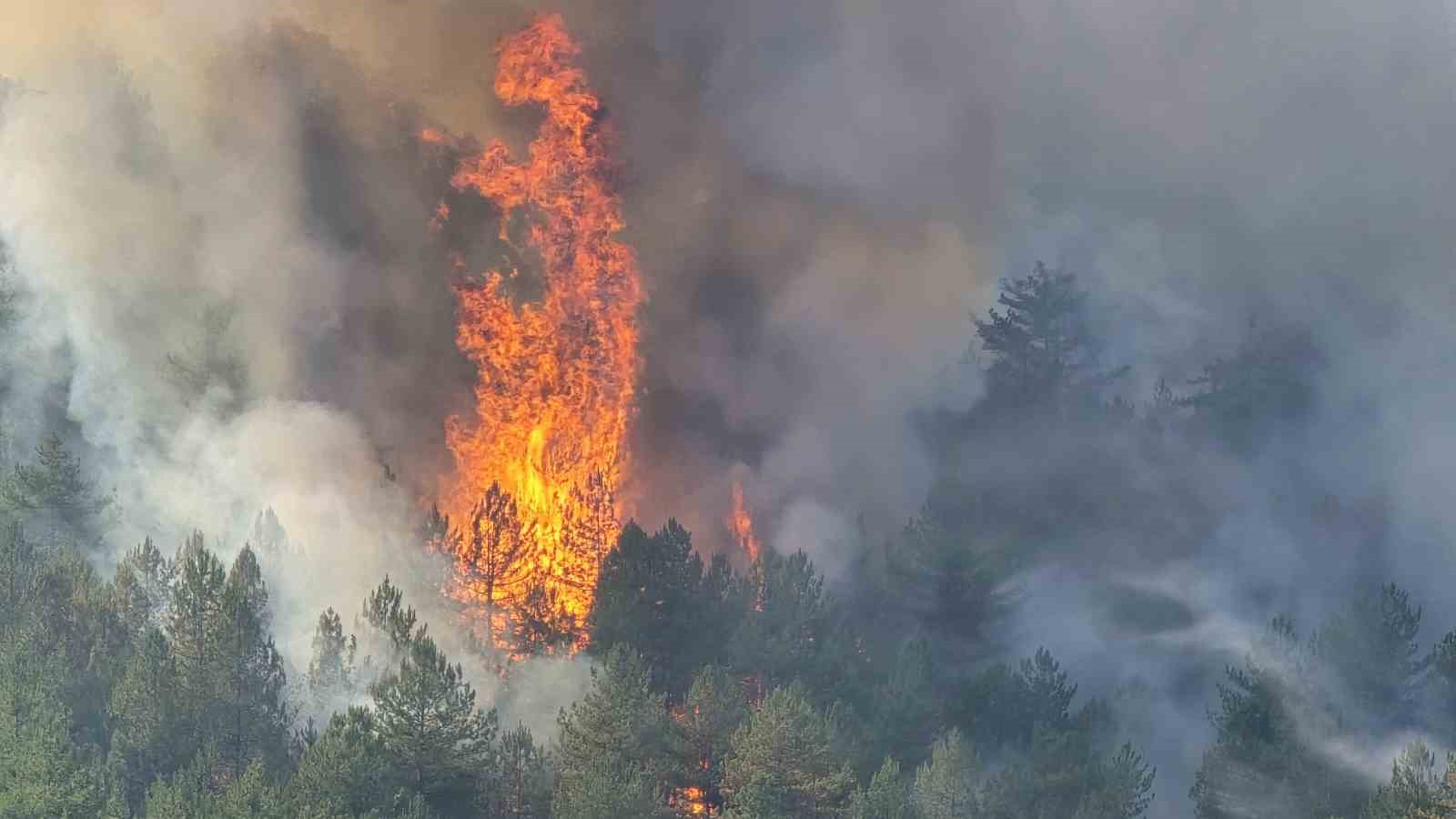 Karabük’teki yangın devam ediyor
