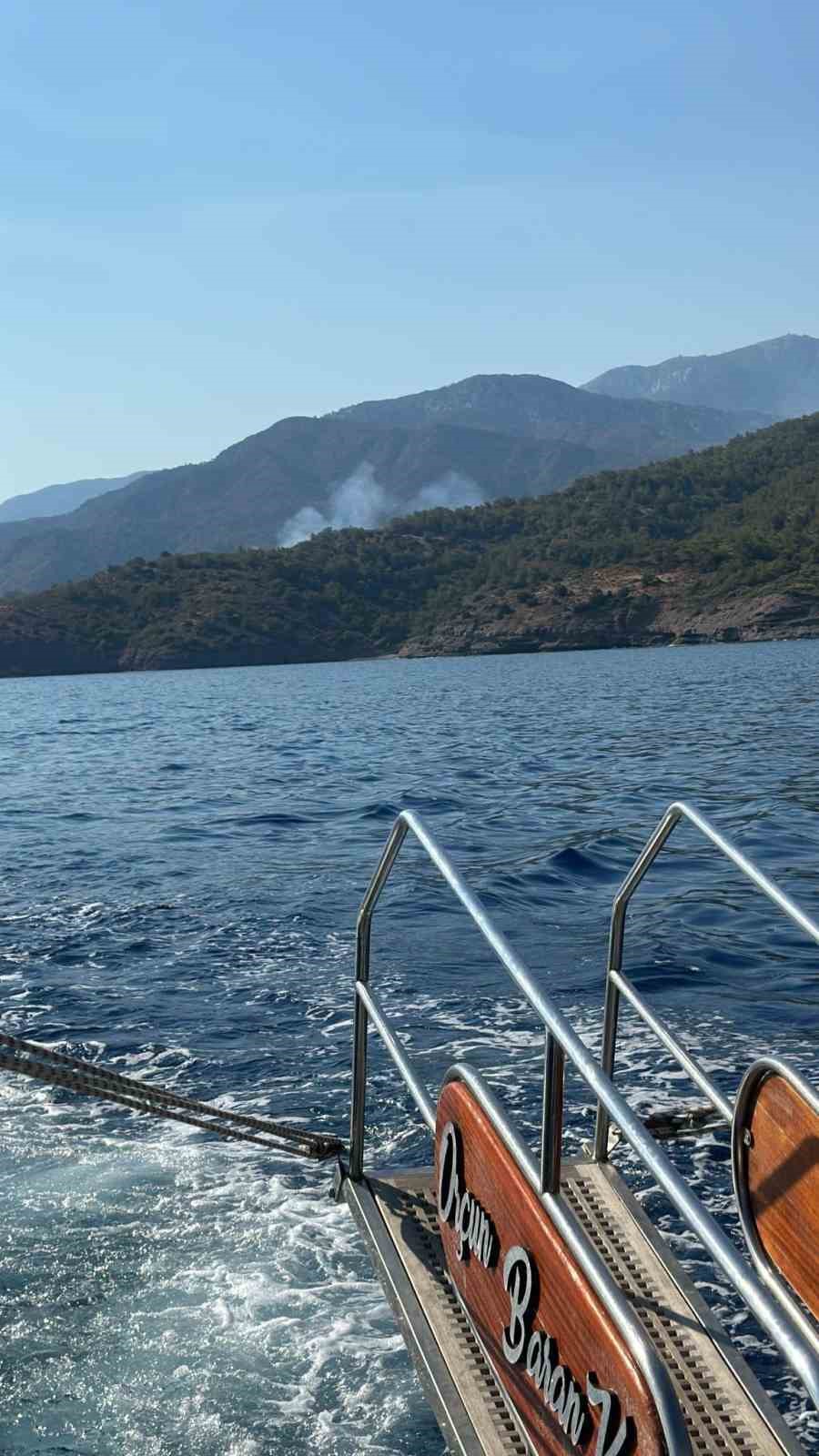 Muğla Datça’da da orman yangını çıktı
