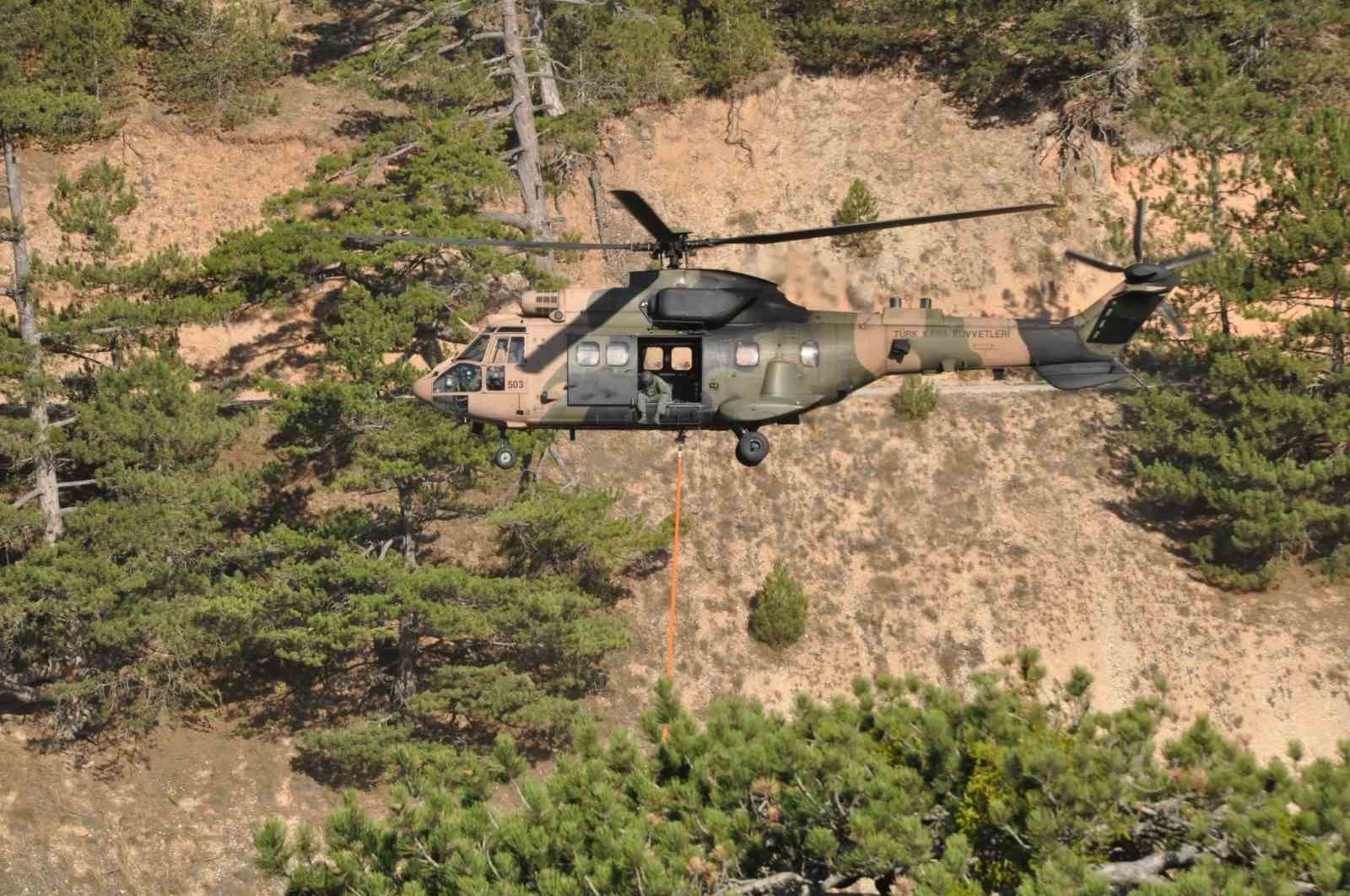 Bolu’daki yangına havadan 775 ton su atıldı
