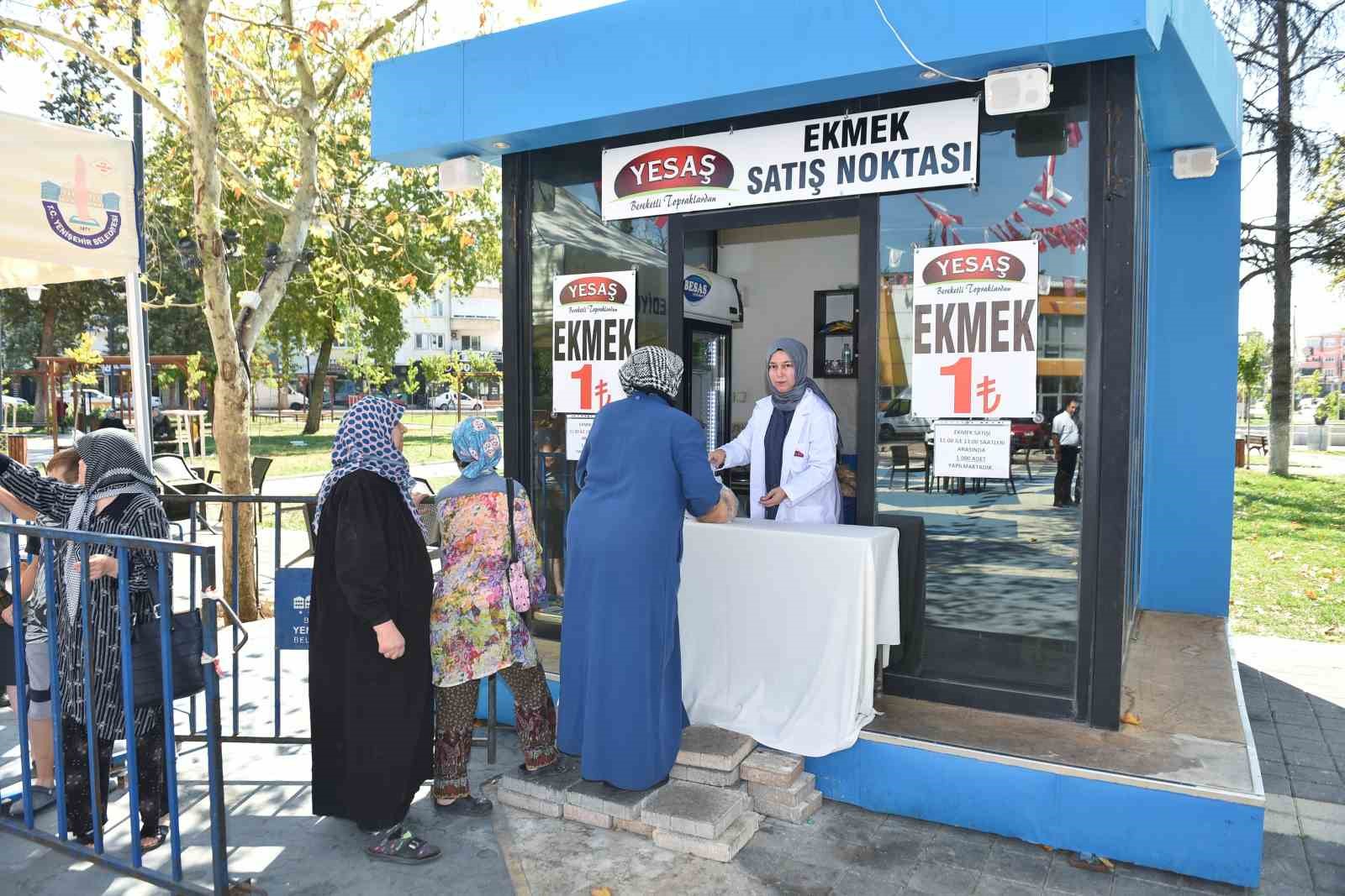 Yenişehir’de ekmek 1 TL’den satılmaya başlandı
