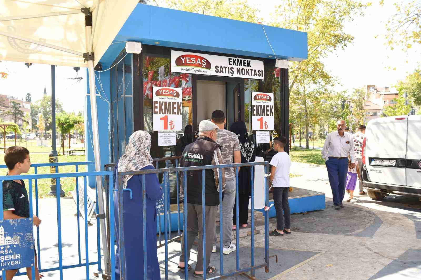 Yenişehir’de ekmek 1 TL’den satılmaya başlandı
