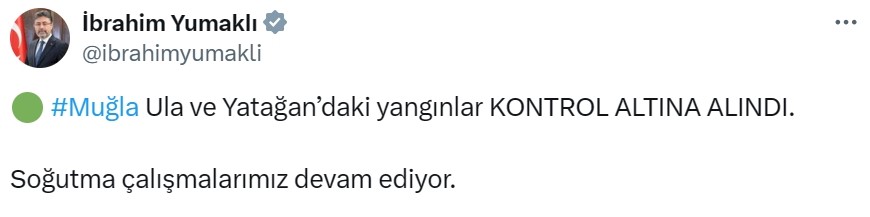 Bakan Yumaklı açıkladı: 