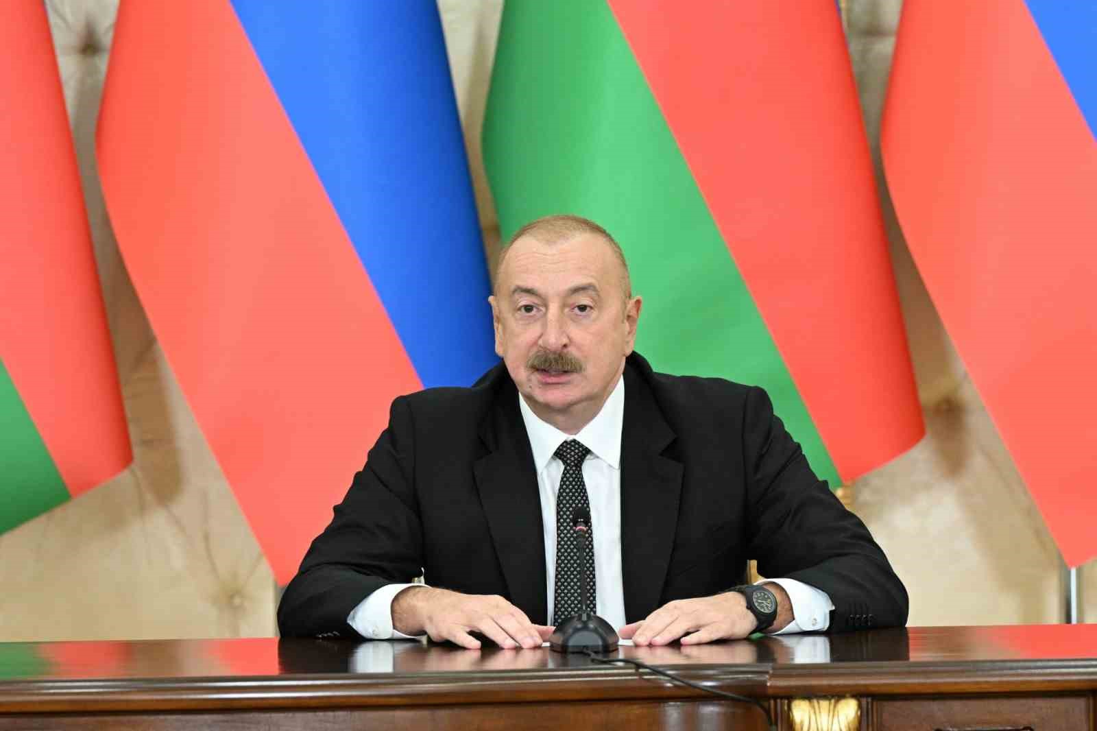 Aliyev: “Güney Kafkasya bölgesinin tamamında istikrar ve güvenlik, birçok durumda Rusya ile Azerbaycan arasındaki yakın etkileşime bağlıdır”
