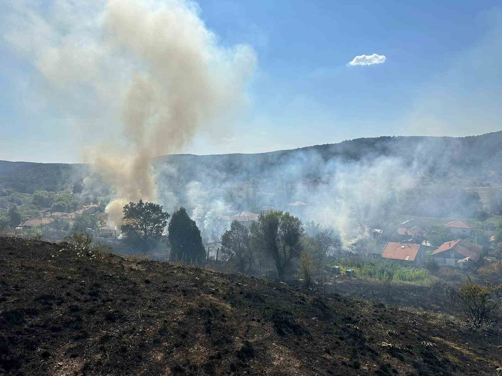 Kütahya’da evde çıkan yangın ormana sıçramadan söndürüldü
