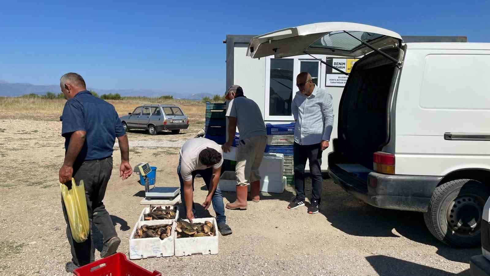 Beyşehir Gölü’nde balık boy yasağı denetimleri
