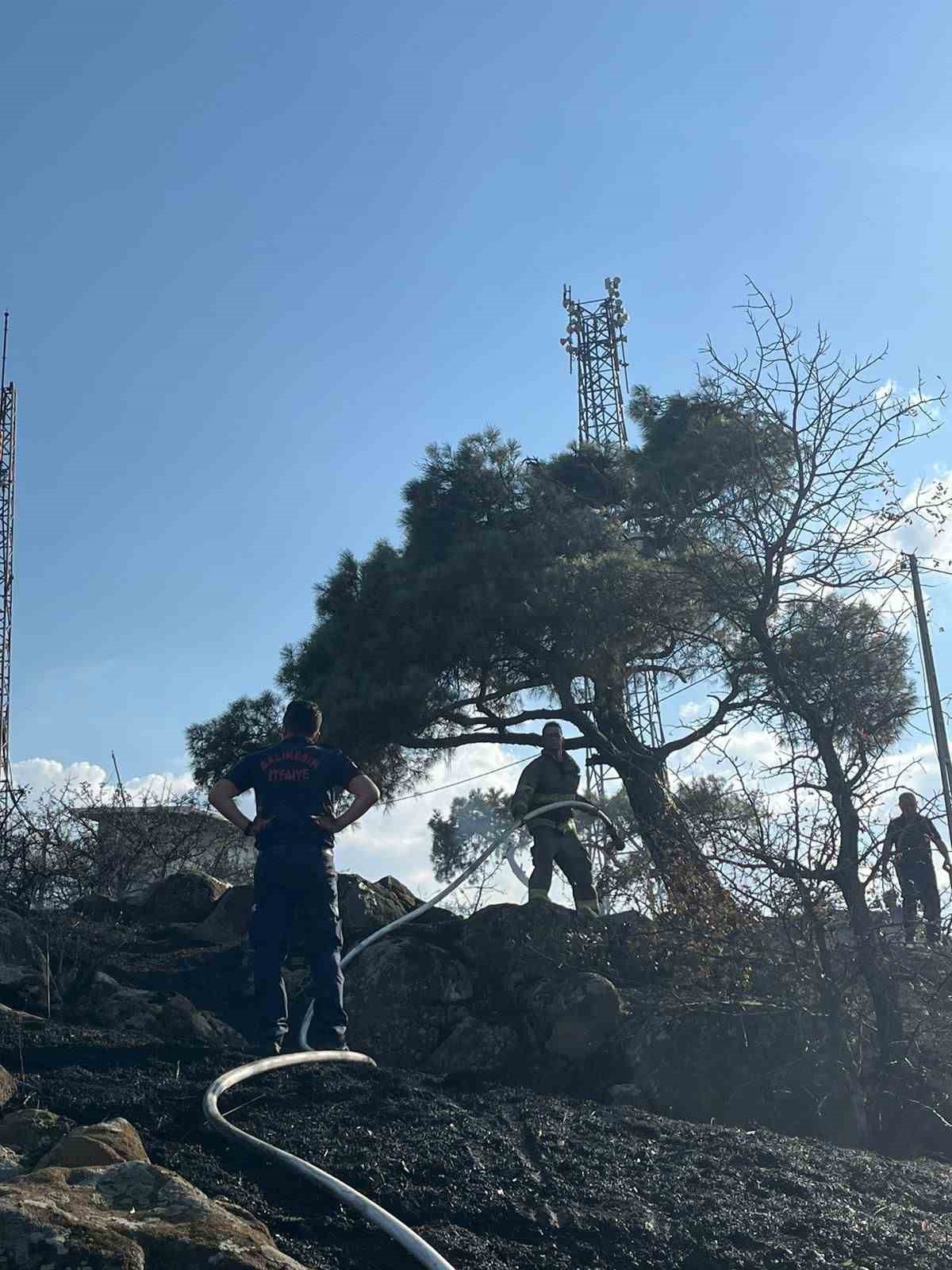 Balıkesir’in Çamlık mevkiinde çıkan arazi yangını söndürüldü
