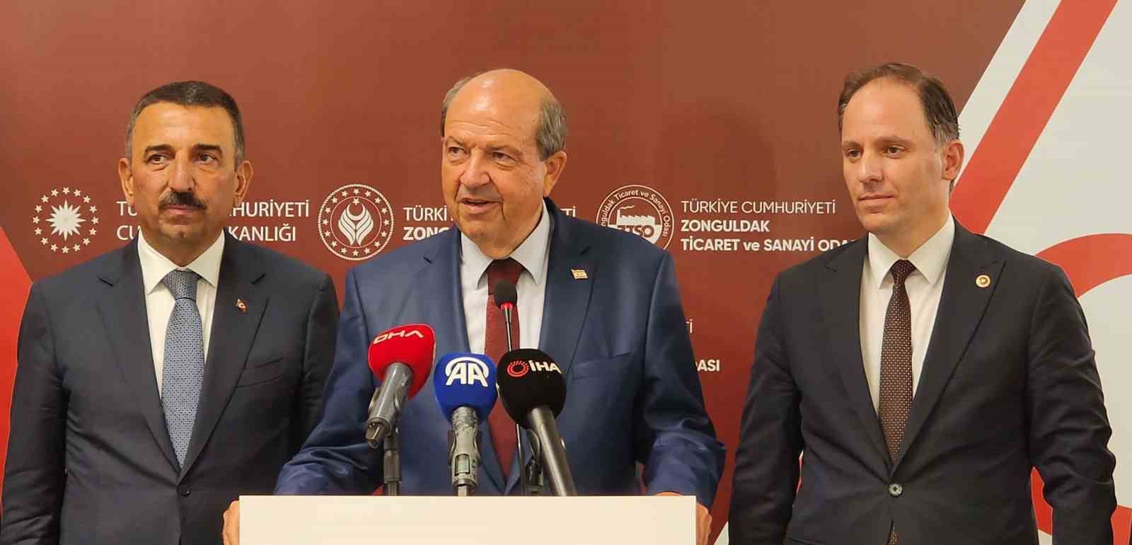 KKTC Cumhurbaşkanı Tatar, Zonguldak’ta gazilerle ve iş dünyasıyla bir araya geldi
