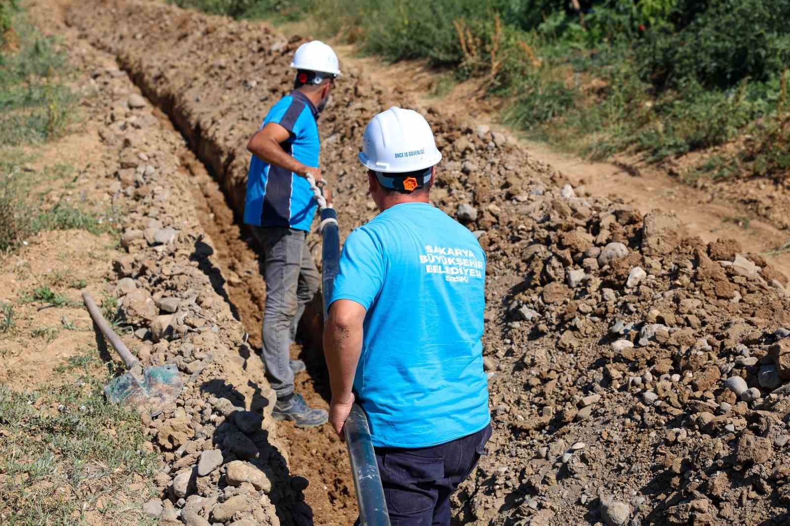 Geyve’nin 6 mahallesine 10 bin metrelik yeni içme suyu hattı
