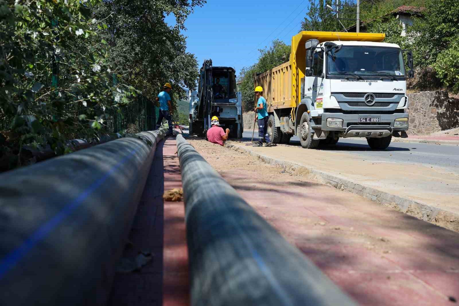 Geyve’nin 6 mahallesine 10 bin metrelik yeni içme suyu hattı
