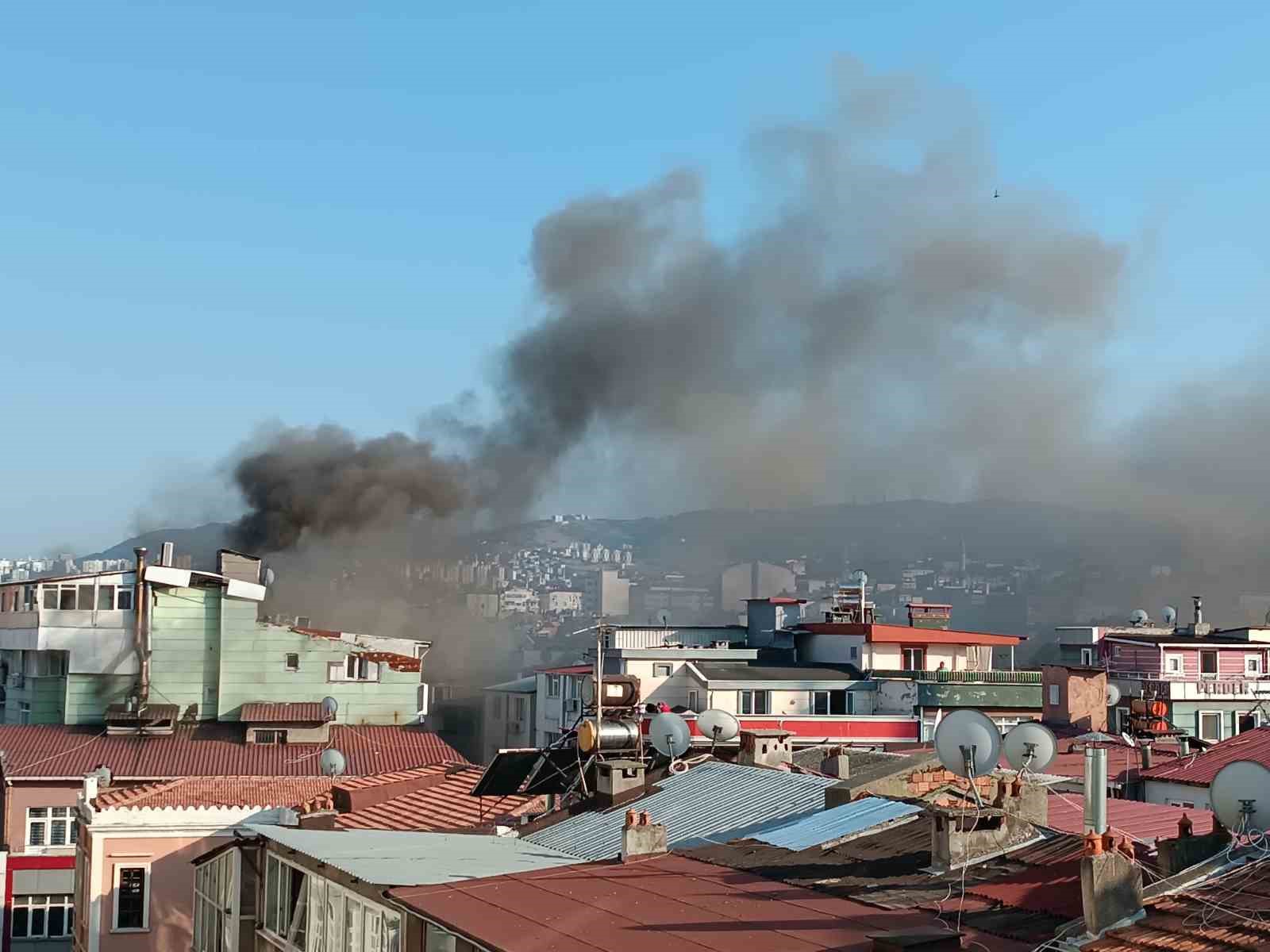 Otel yemekhanesinde yangın
