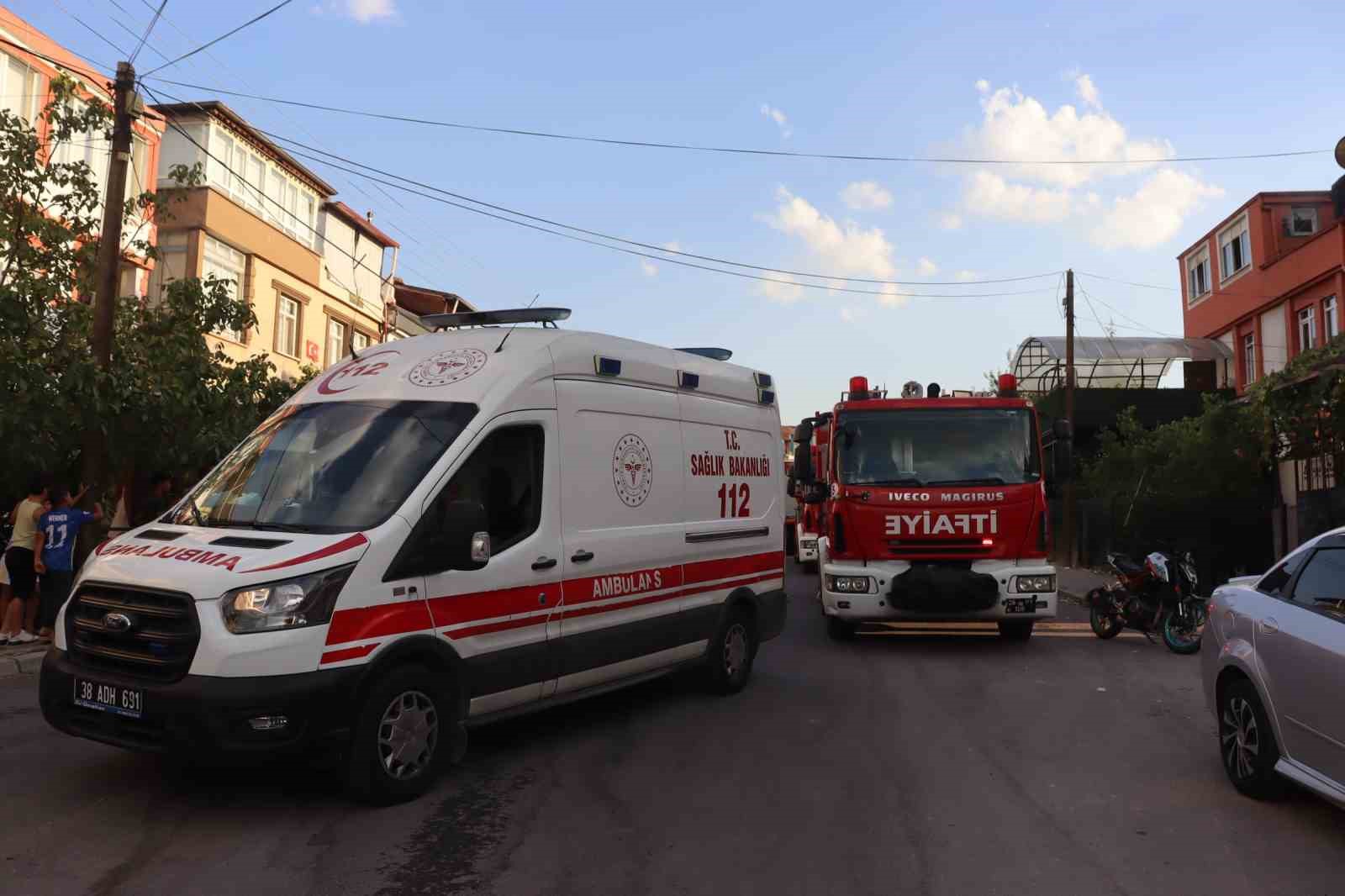 Kayseri’de ev yangını
