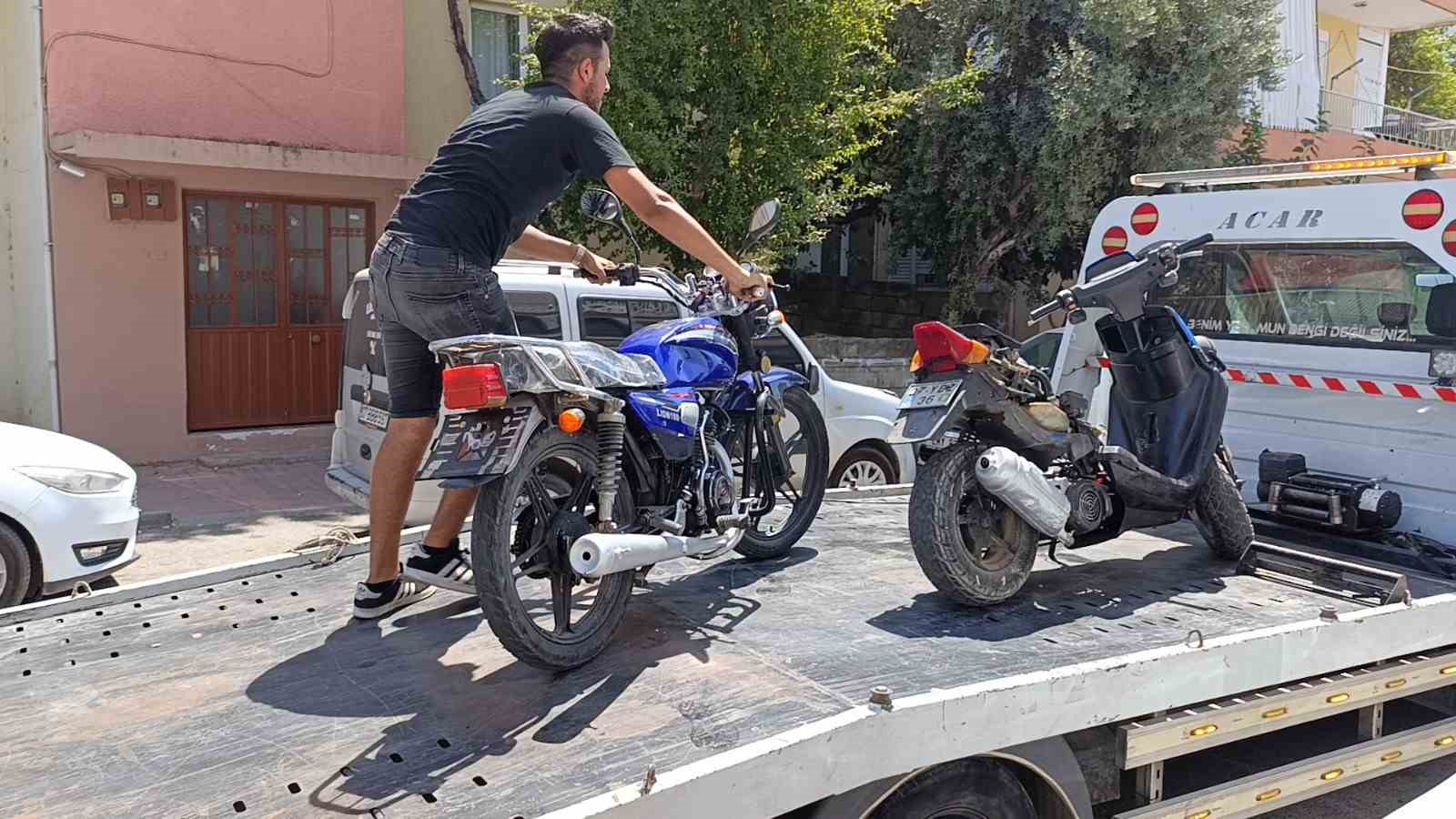 Kaybettiği plakasını başka motorda buldu
