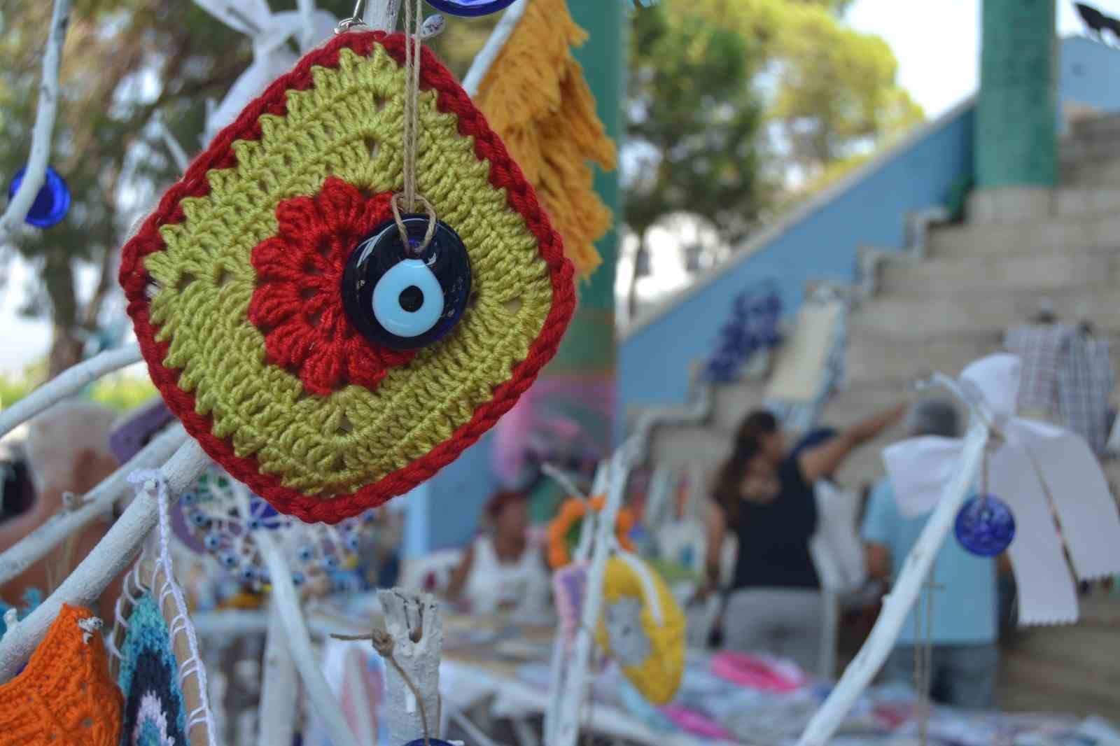 Fethiye’de yükümlülerden geri dönüşüm el sanatları sergisi
