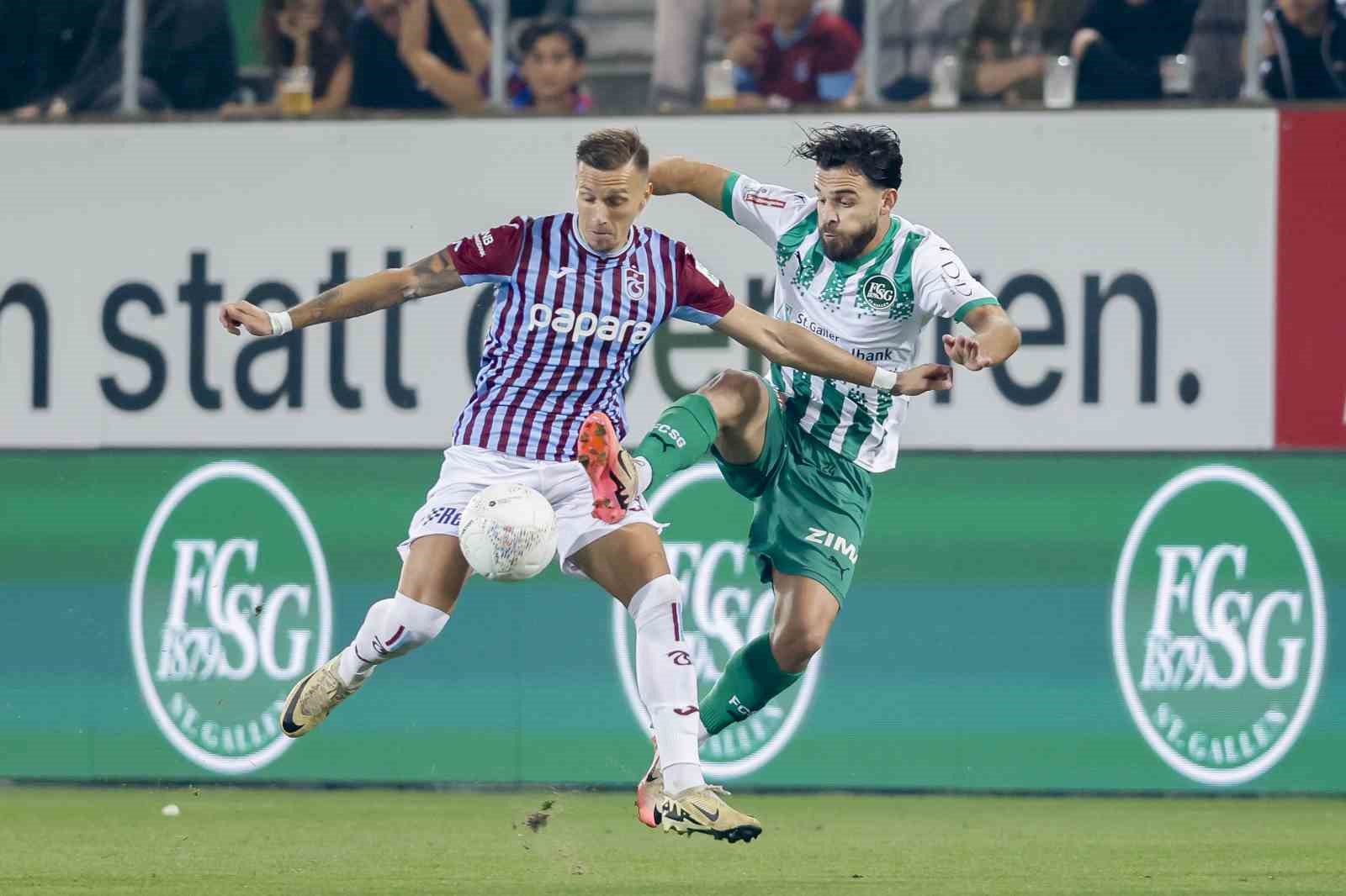 UEFA Avrupa Konferans Ligi: St. Gallen: 0 - Trabzonspor: 0 (Maç sonucu)
