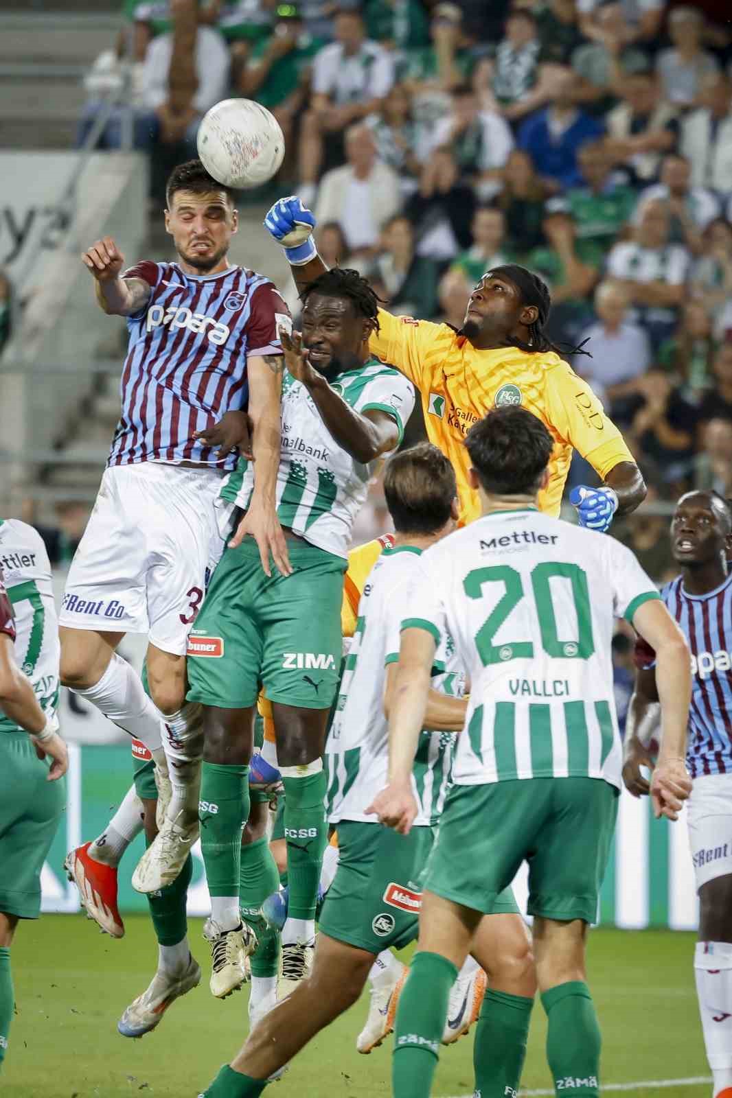 UEFA Avrupa Konferans Ligi: St. Gallen: 0 - Trabzonspor: 0 (Maç sonucu)
