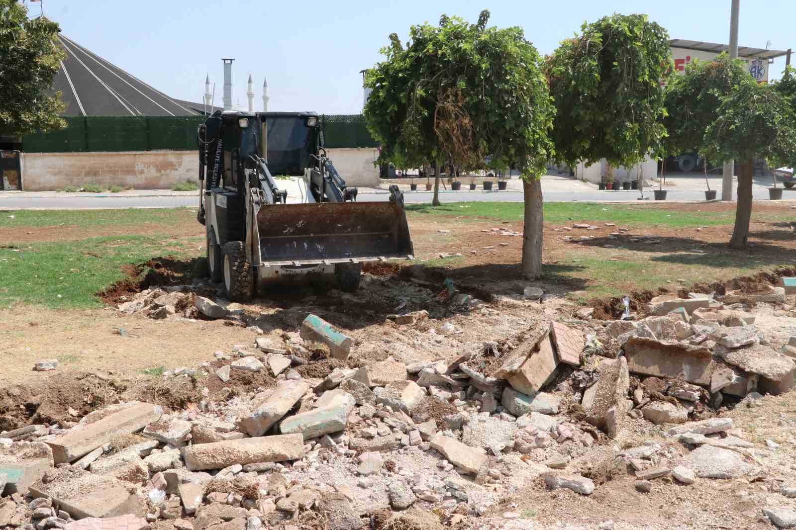 Haliliye’de  yeni park çalışmaları sürüyor
