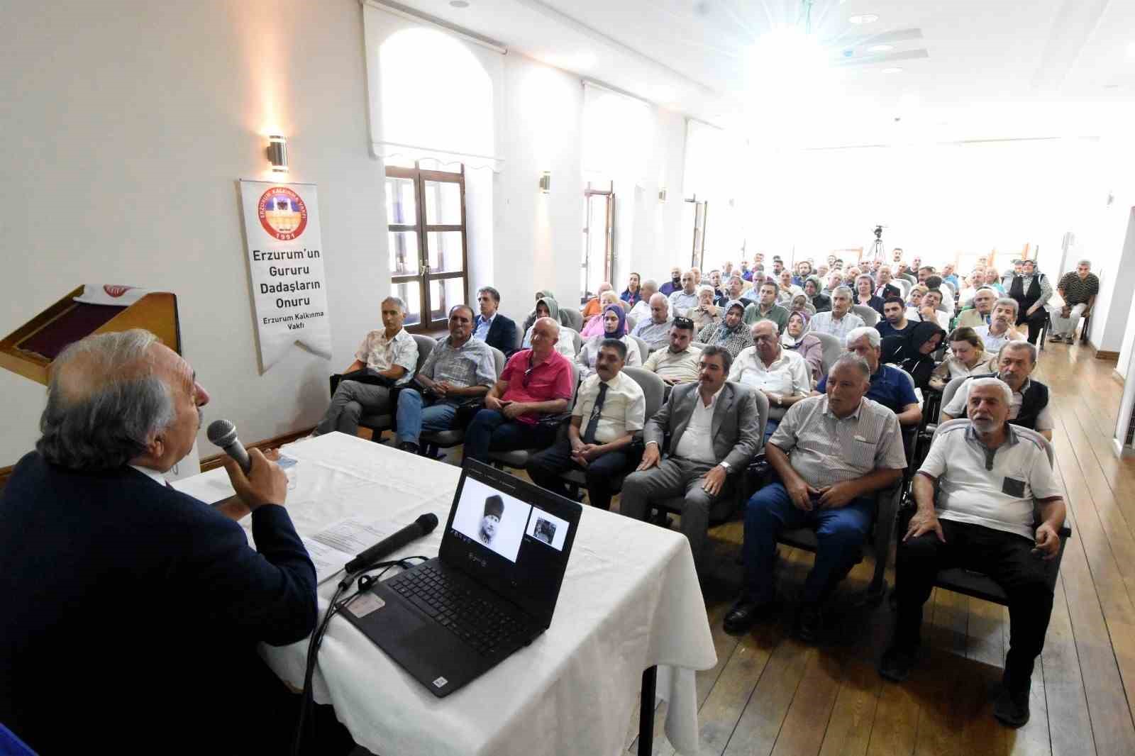 ER-VAK Başkanı Güzel’den ’Mustafa Kemal’in Erzurum Günleri’ konferansı
