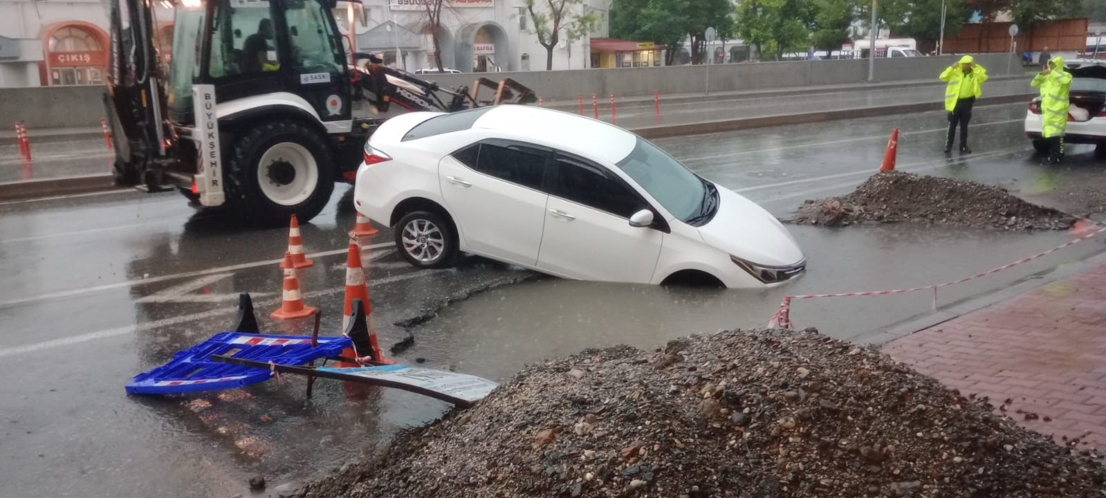 Samsun’da sağanak: Bafra sular altında
