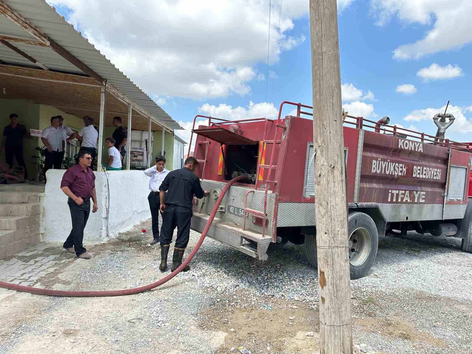 Konya’da düğünde yangın paniği
