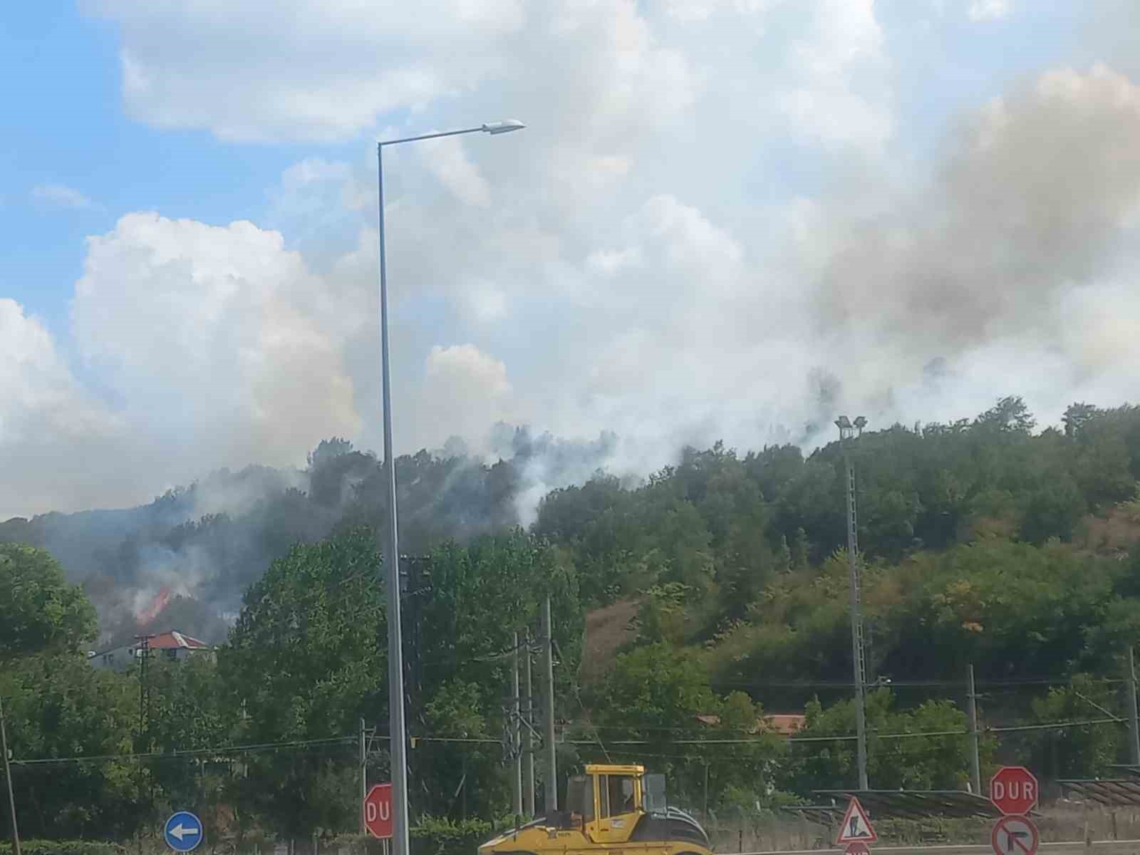 Bilecik’teki yangın bölgesinde soğutma çalışmaları sürüyor
