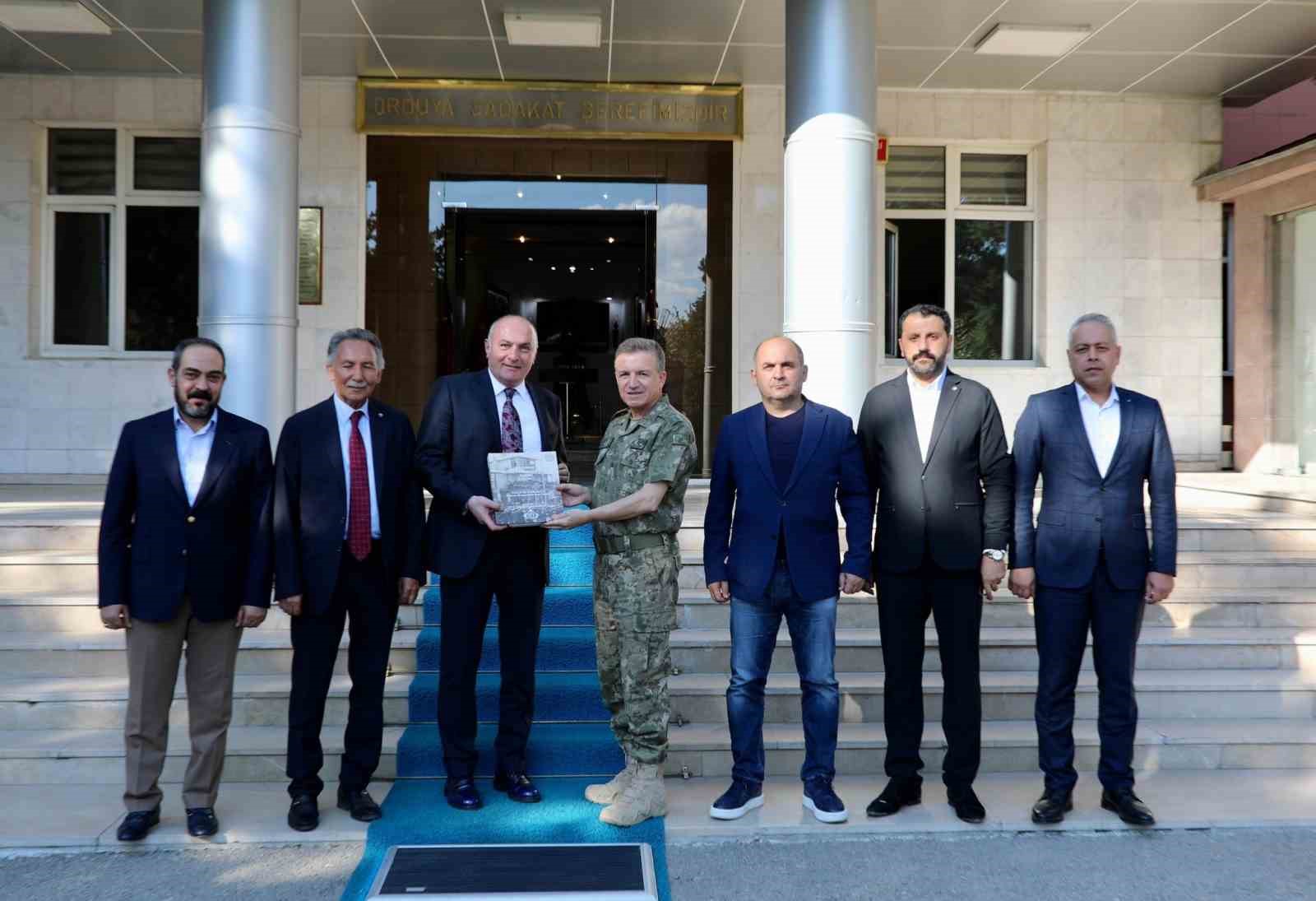 ETSO heyetinden 9. Kolordu Komutanı Tümgeneral Tuncay Altuğ’a hayırlı olsun ziyareti
