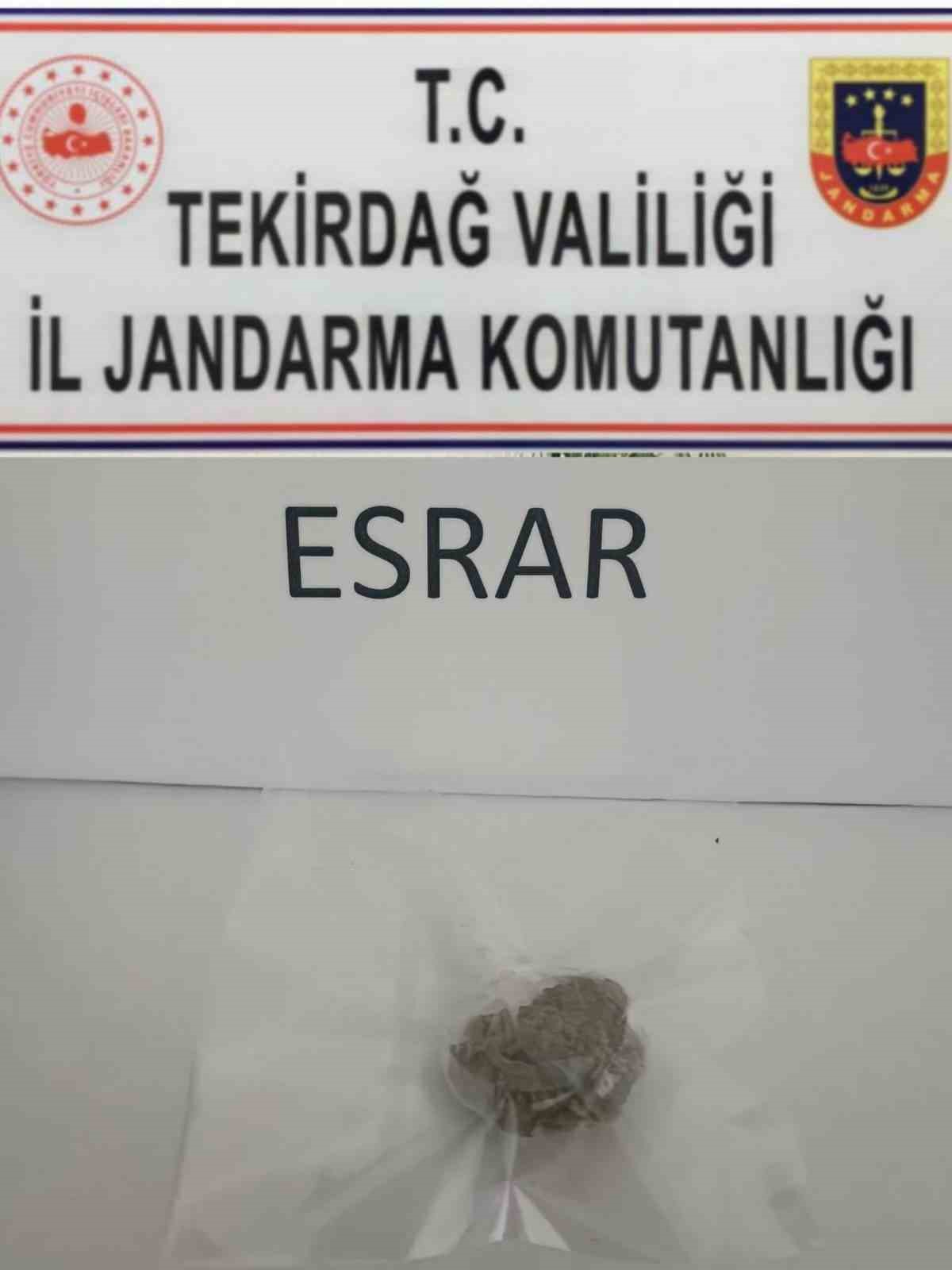 Tekirdağ’da uyuşturucu denetimlerinde 3 kişi yakalandı
