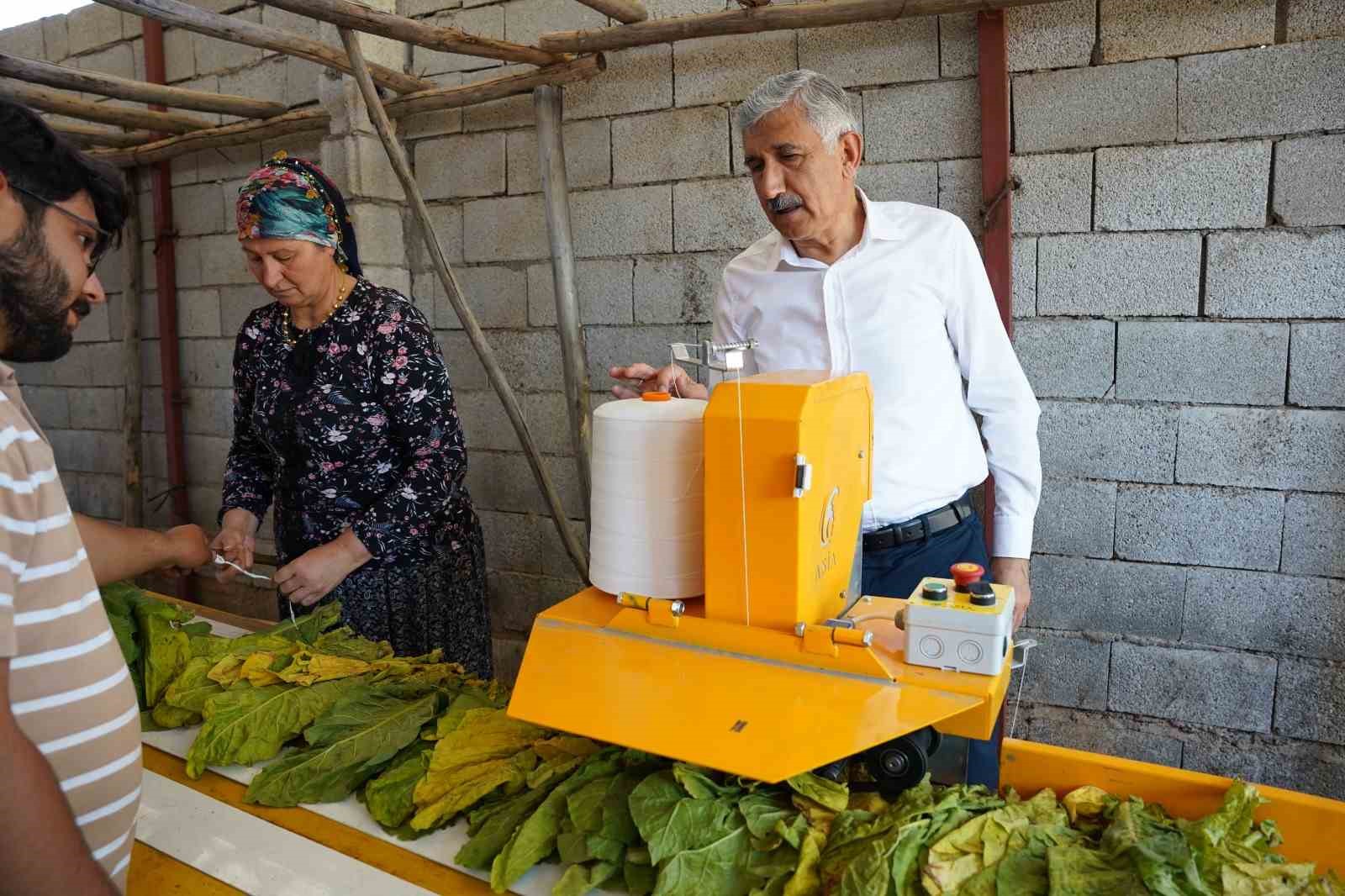 Başkan Hallaç, badem hasadına katıldı
