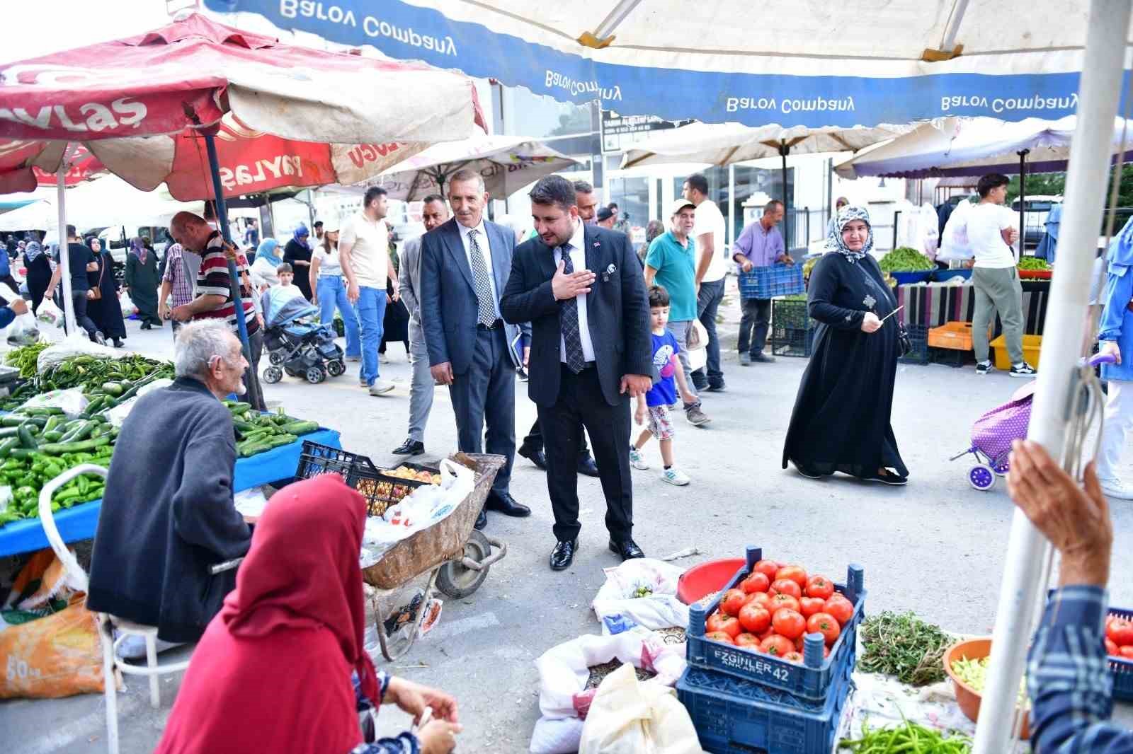 Kahramankazan Belediye Başkanı Çırpanoğlu’ndan pazar ziyareti
