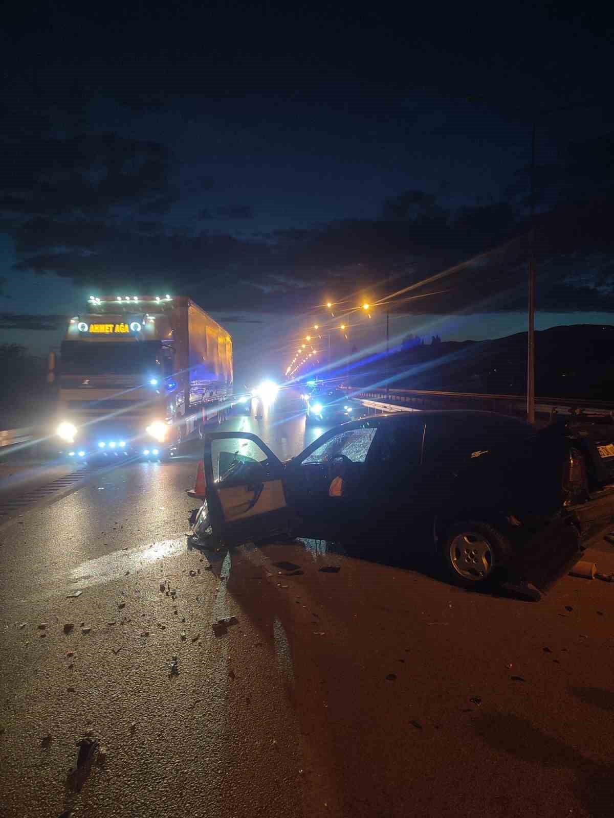 Amasya’da zincirleme kaza: 1 yaralı
