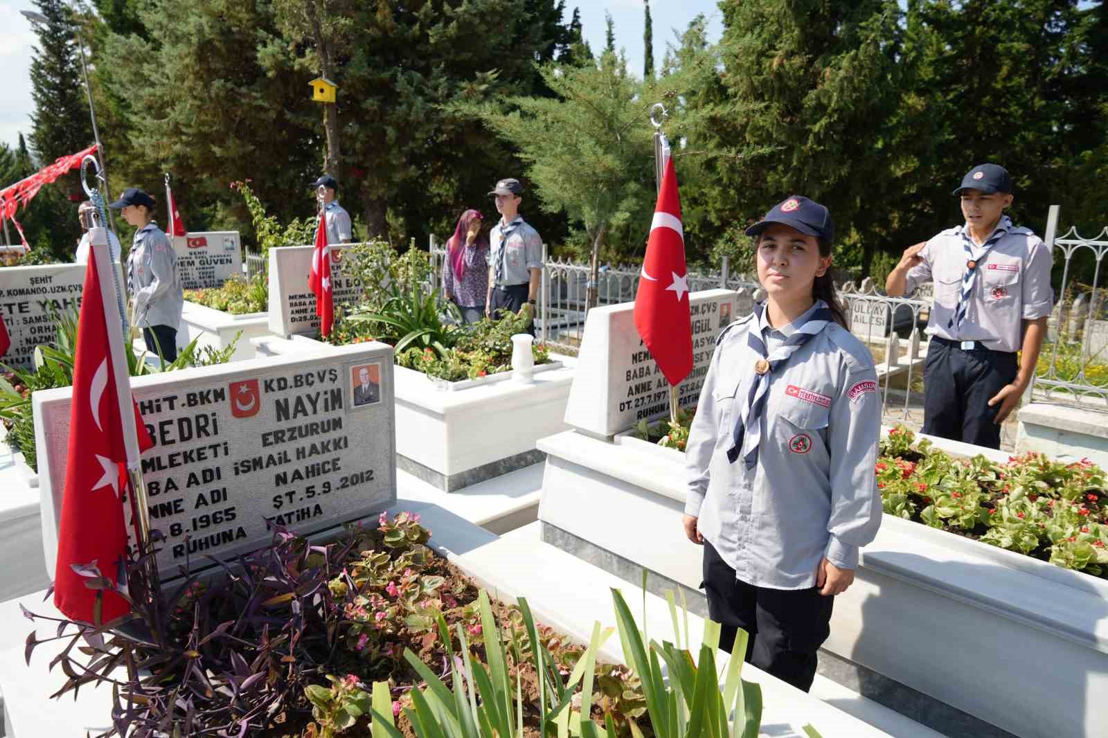 30 Ağustos Zafer Bayramı’nda şehitler unutulmadı
