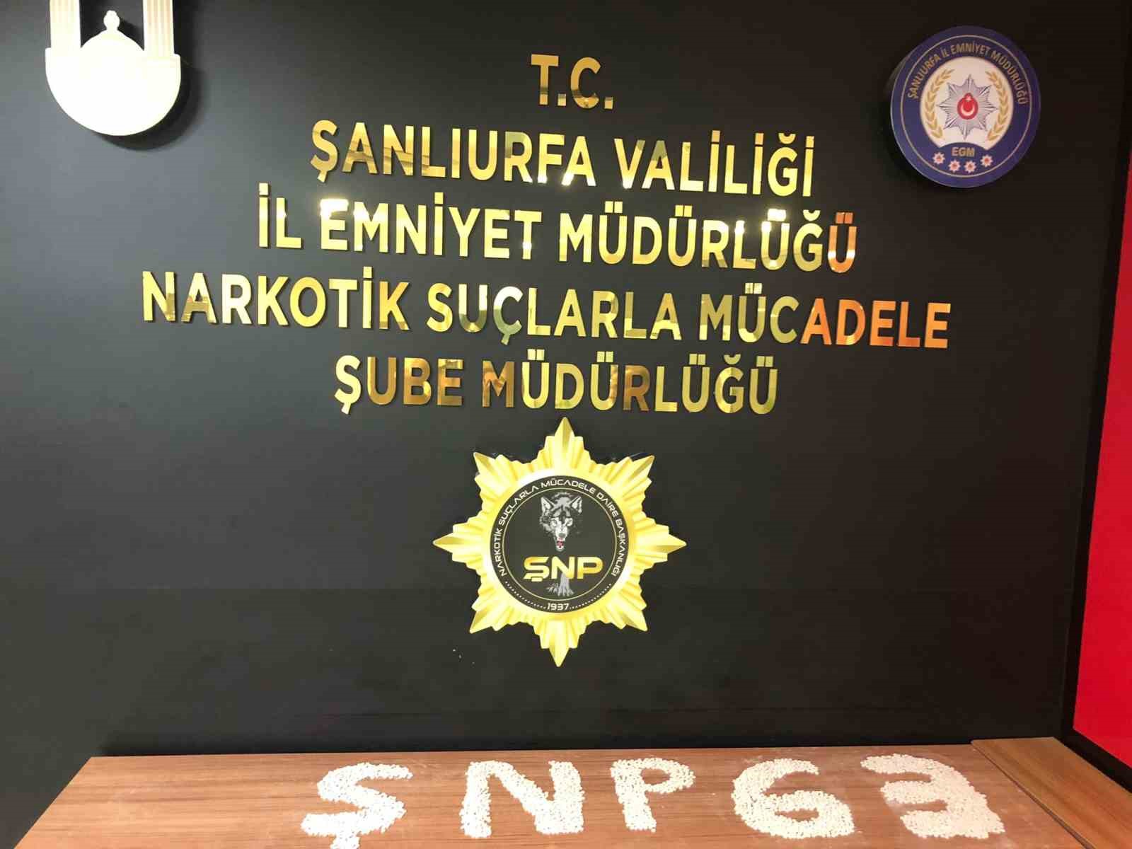 Şanlıurfa 29 kilo sentetik uyuşturucu ele geçirildi: 5 gözaltı
