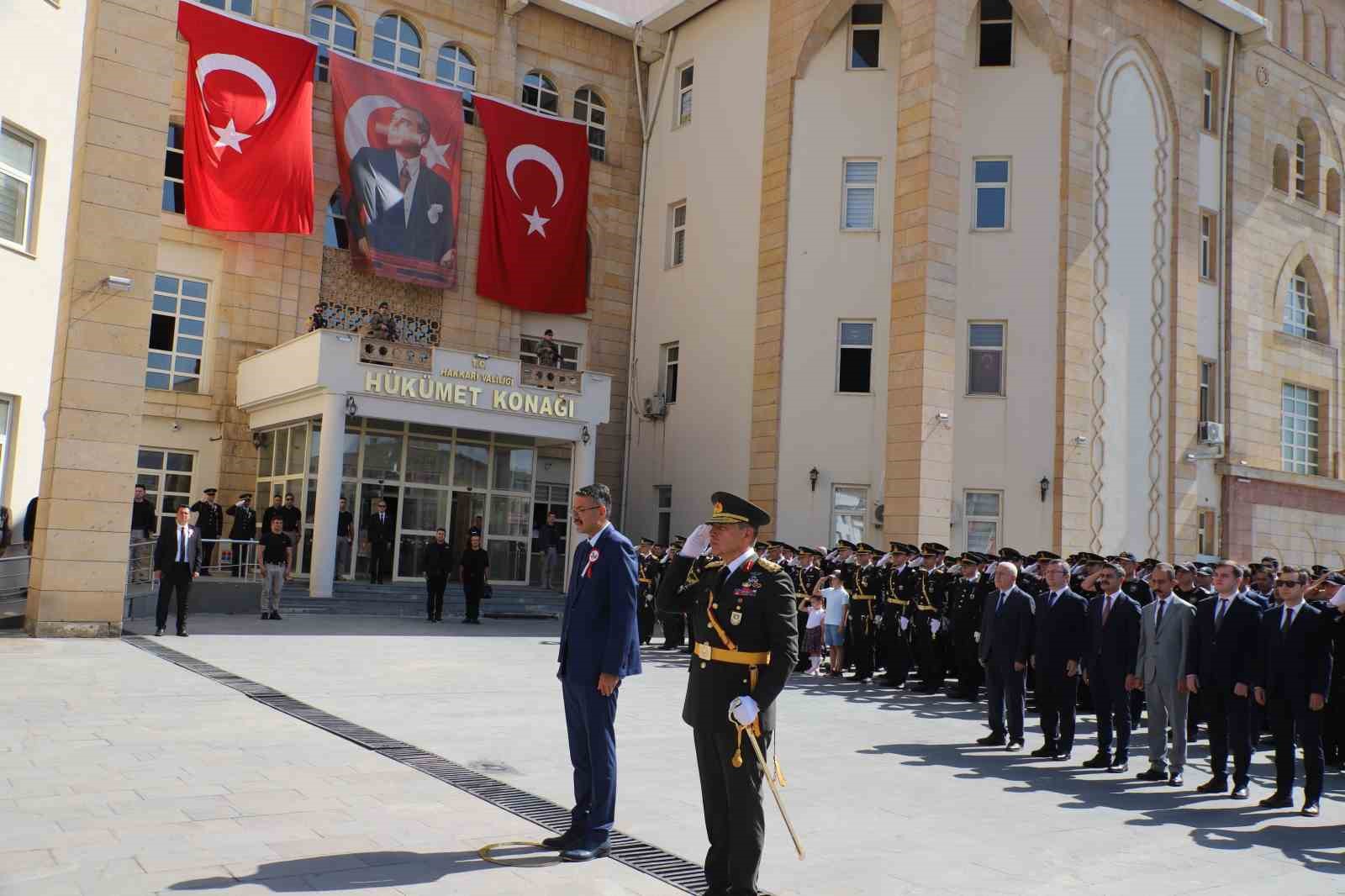 Hakkari’de 30 Ağustos Zafer Bayramı coşkusu
